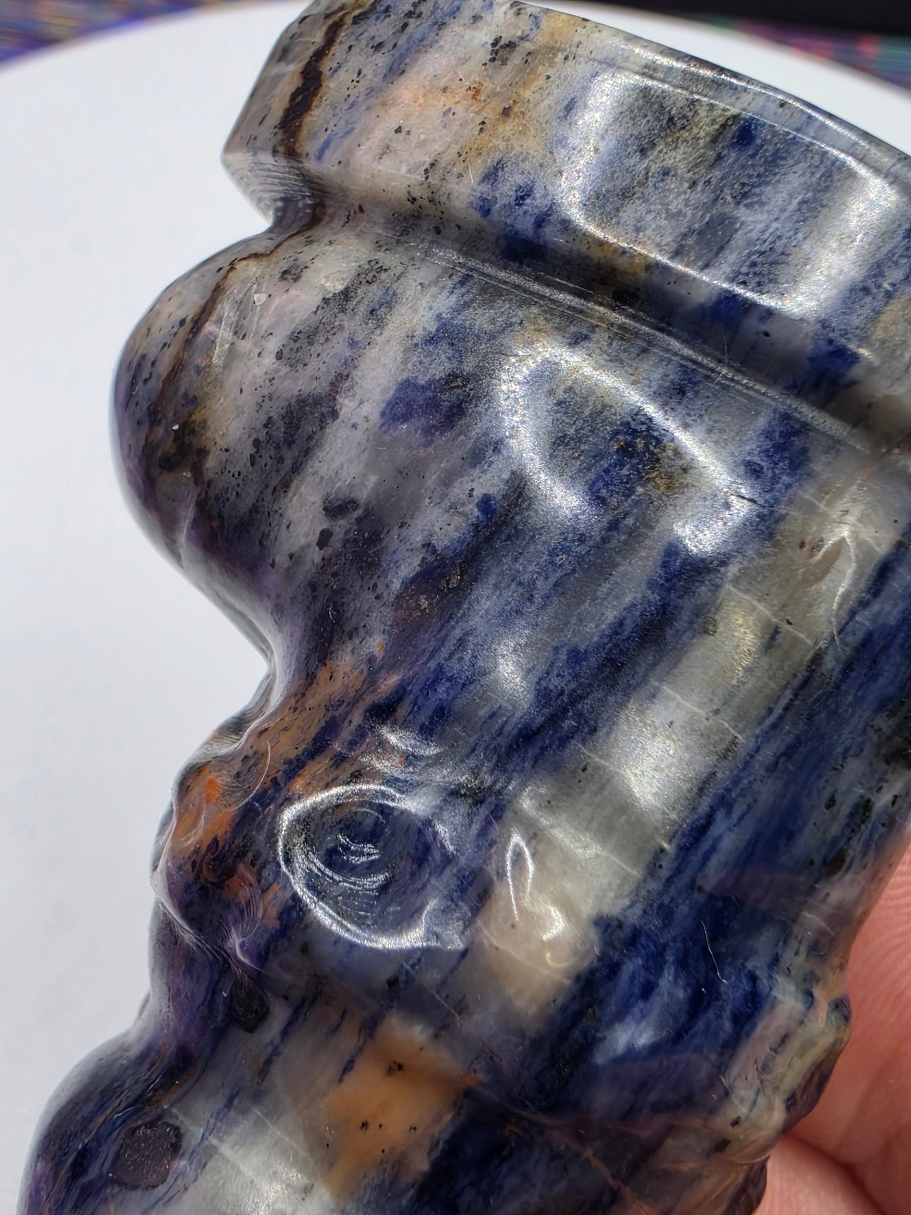 Sodalite Reindeer in Stocking C