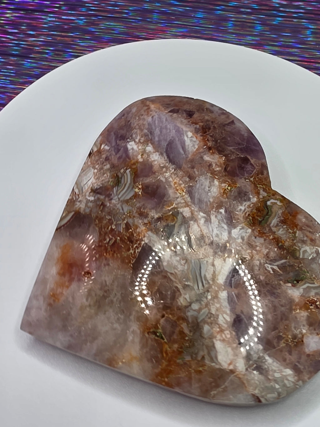 Crazy Lace Amethyst Heart A