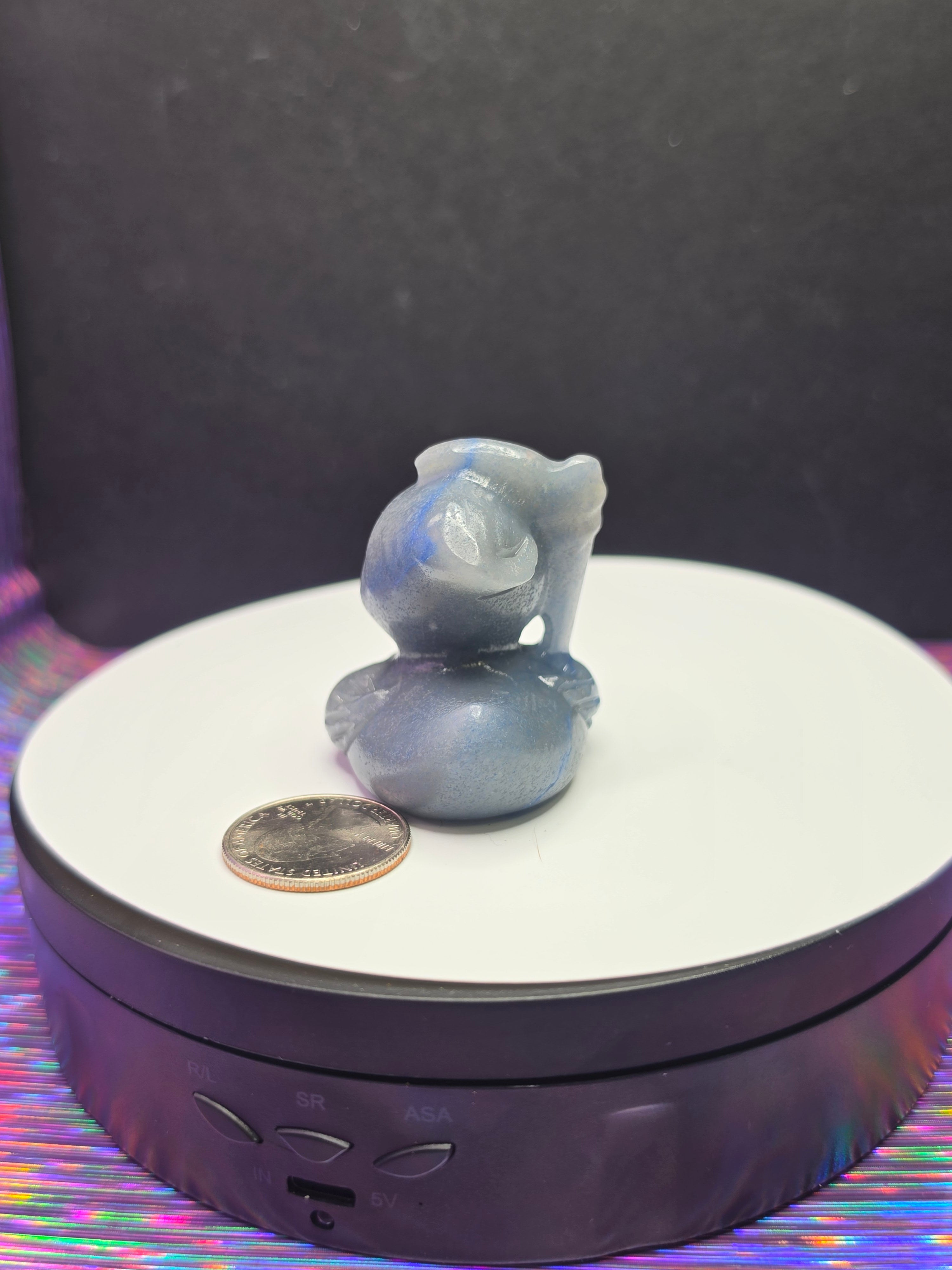 Blue Aventurine Grim Reaper Duck A