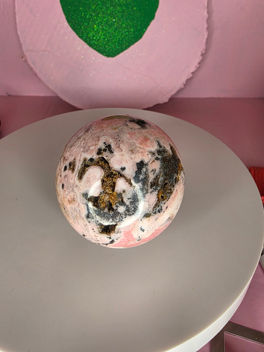 Peruvian Rhodonite Sphere A