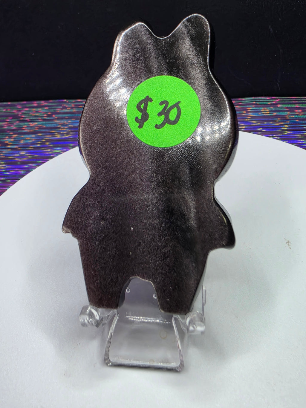 Silver Sheen Obsidian Labubu A