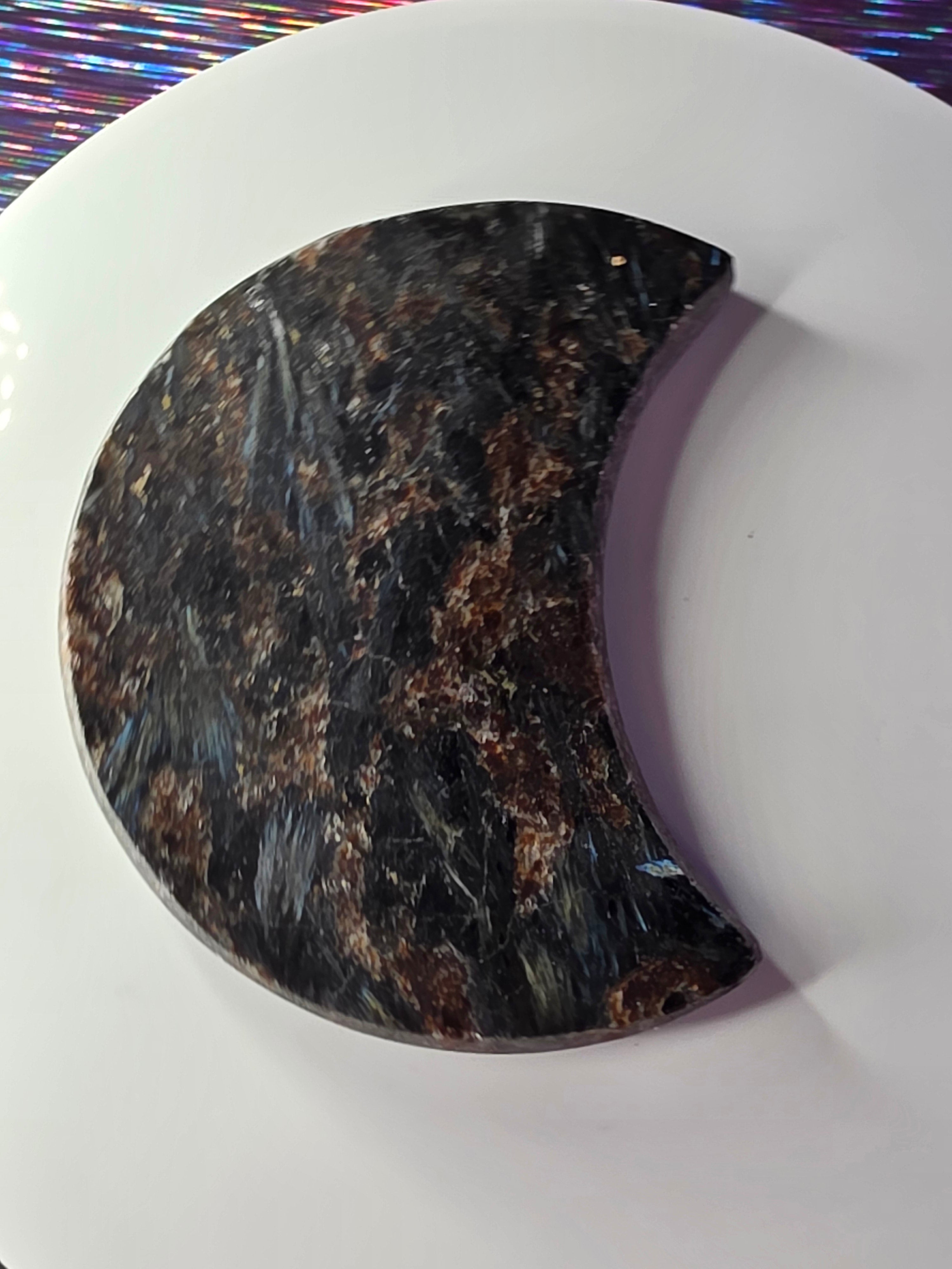 Arfvedsonite with Garnet Moon C