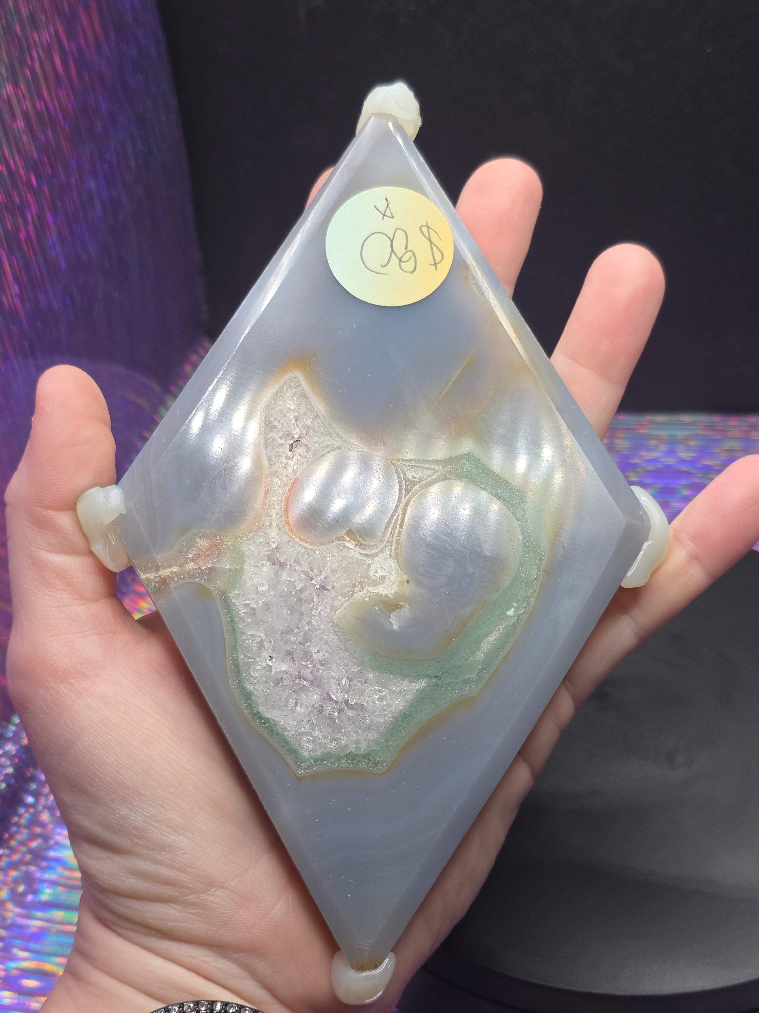 Agate Amethyst Diamond A