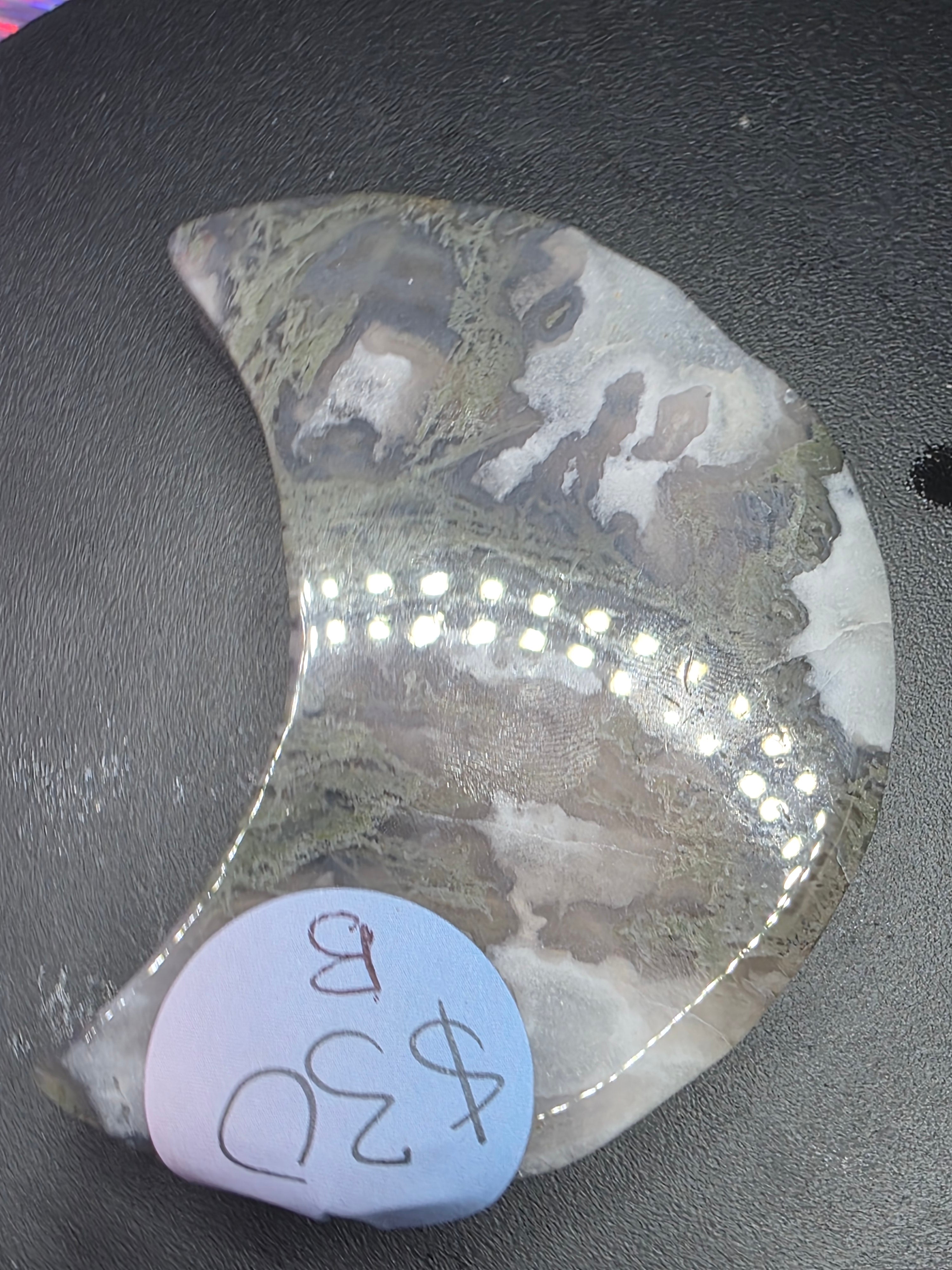 Moss Agate Moon B