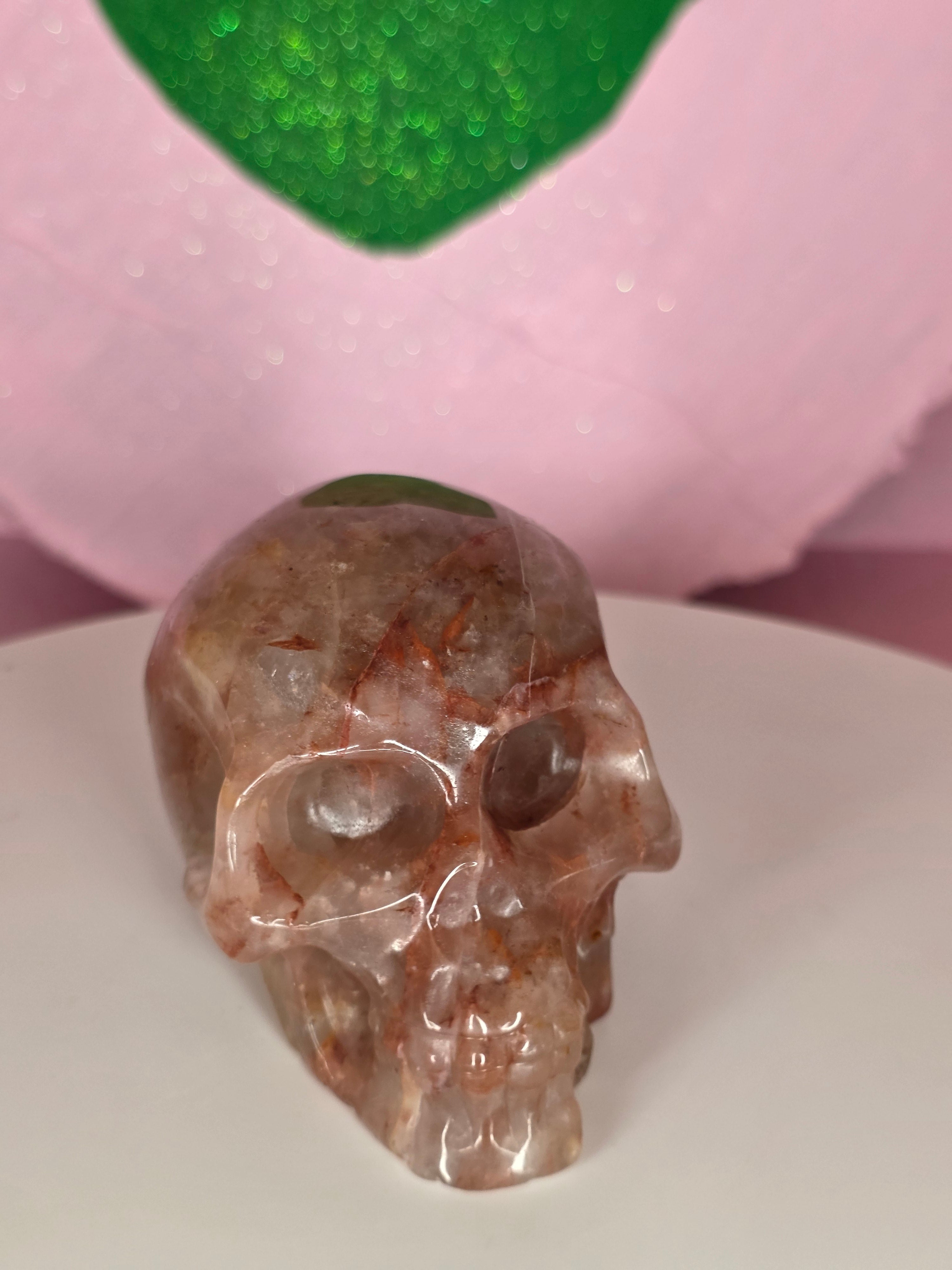 Fire Quartz Skull A