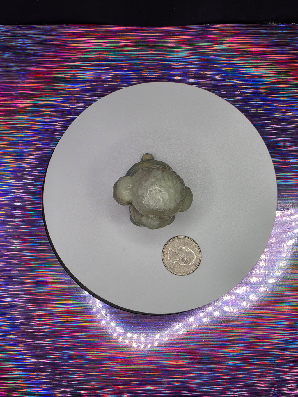 Sky Blue Calcite "Wishes" Dog A