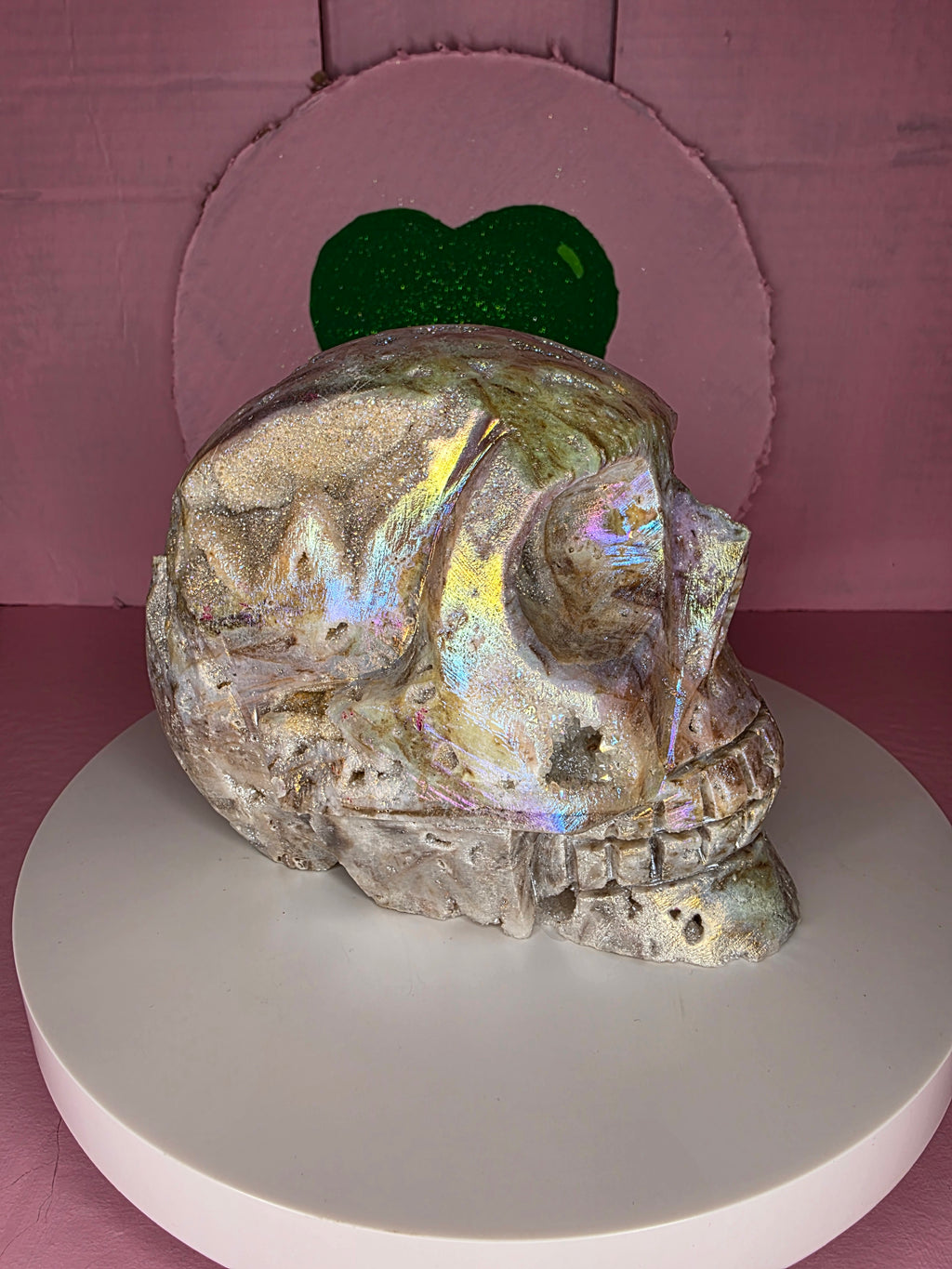 Aura Coated Sphalerite Skull A