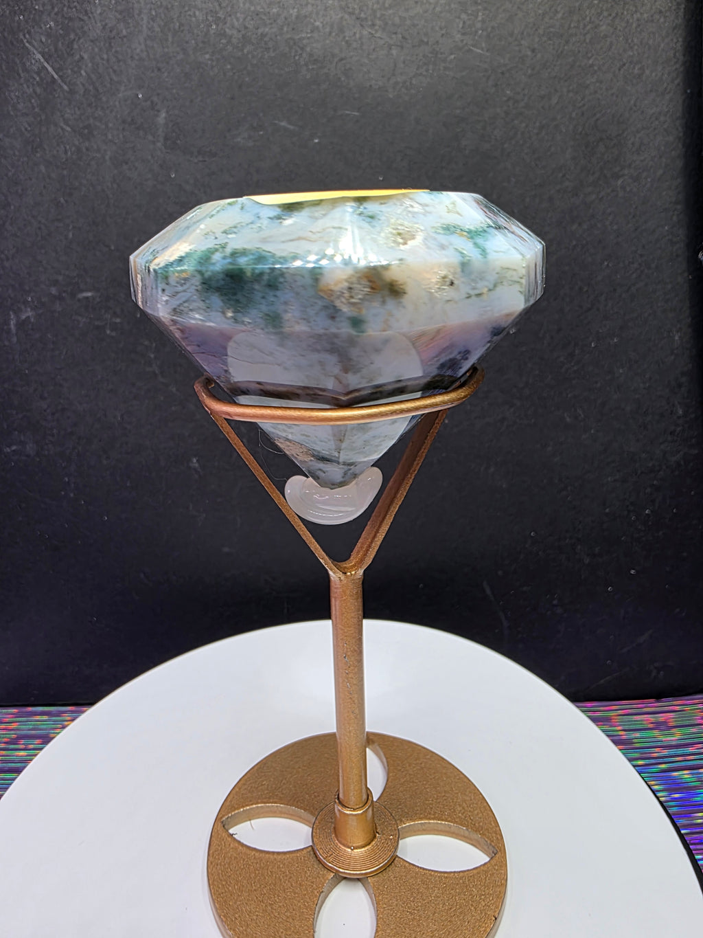 Ocean Jasper Moss Agate Diamond B