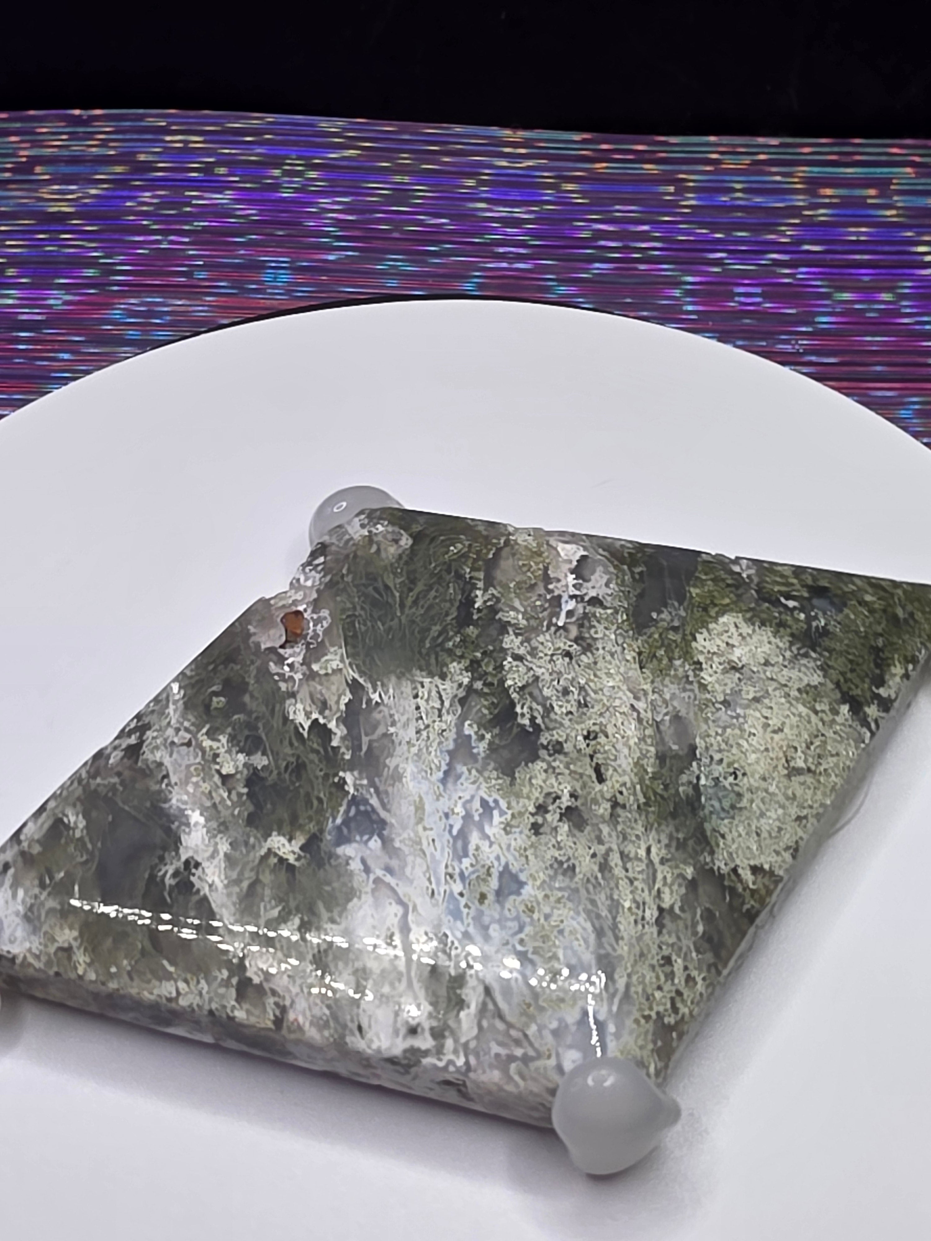 Moss Agate Diamond J