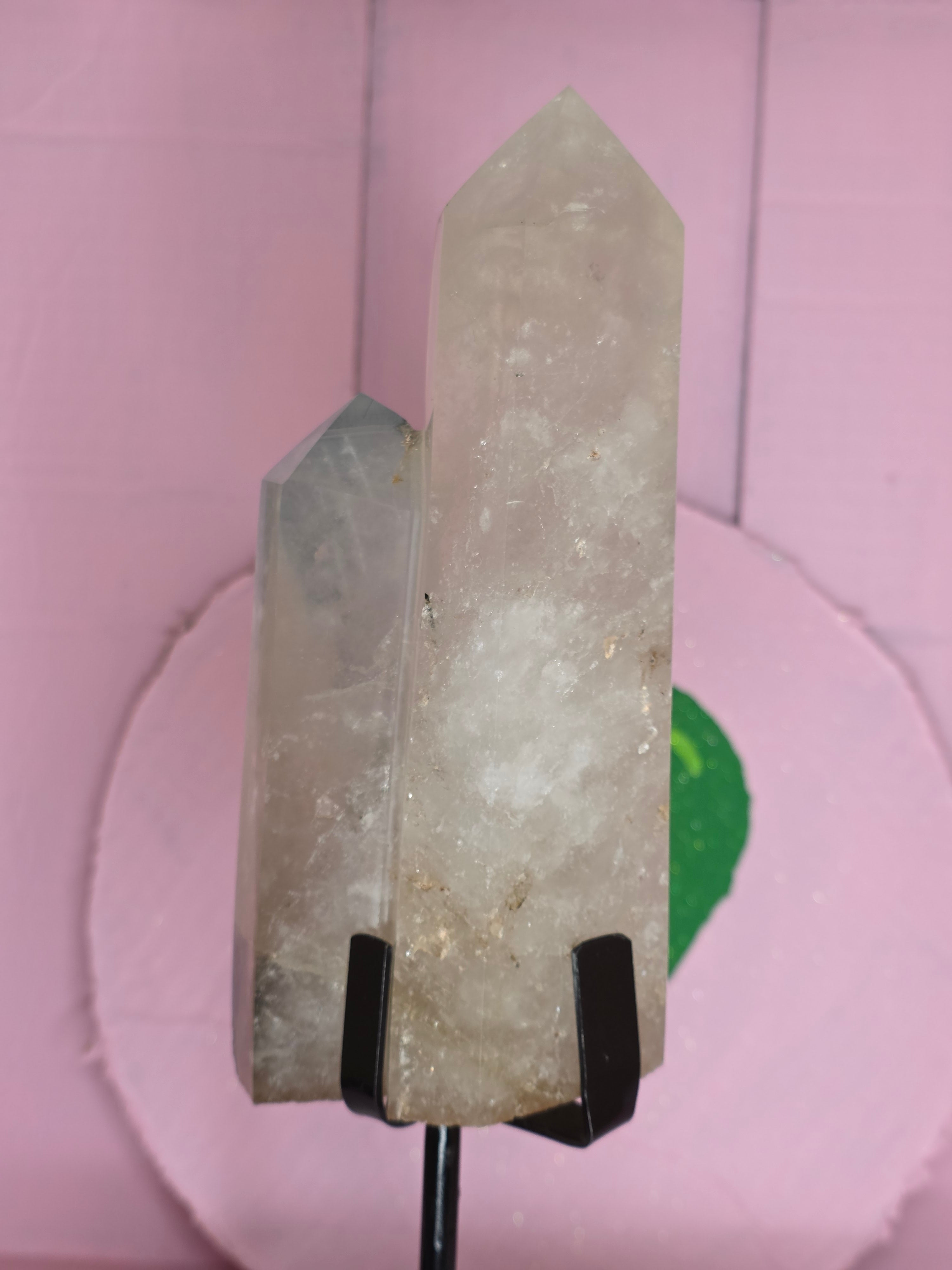 Tourmaline in Quartz with Black Rutile A