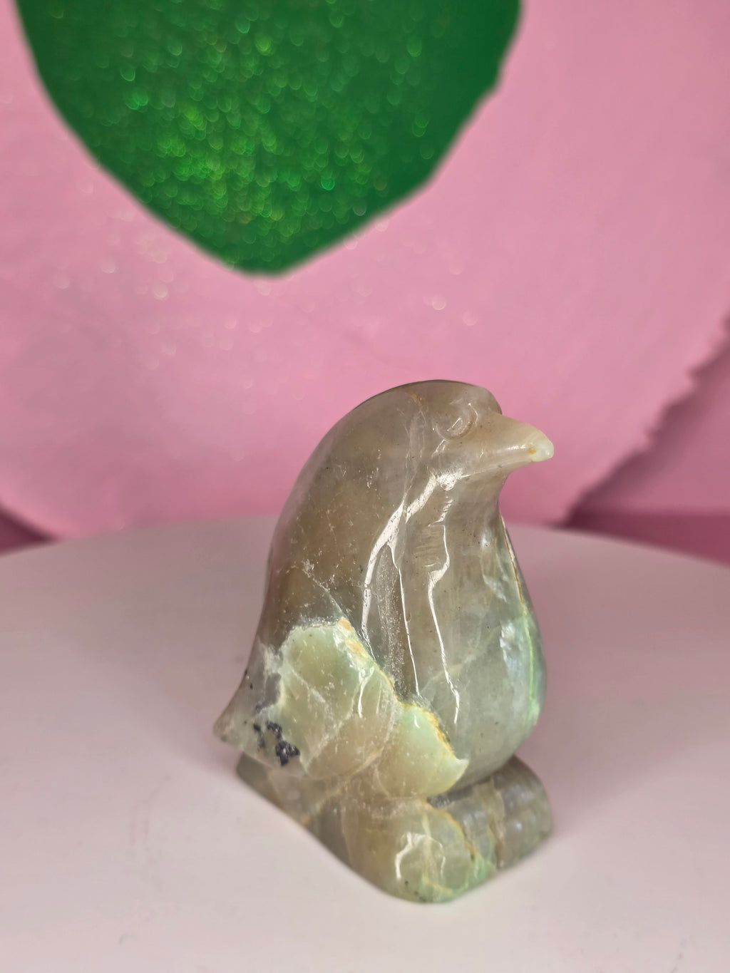 Garnierite Green Moonstone Penguin A