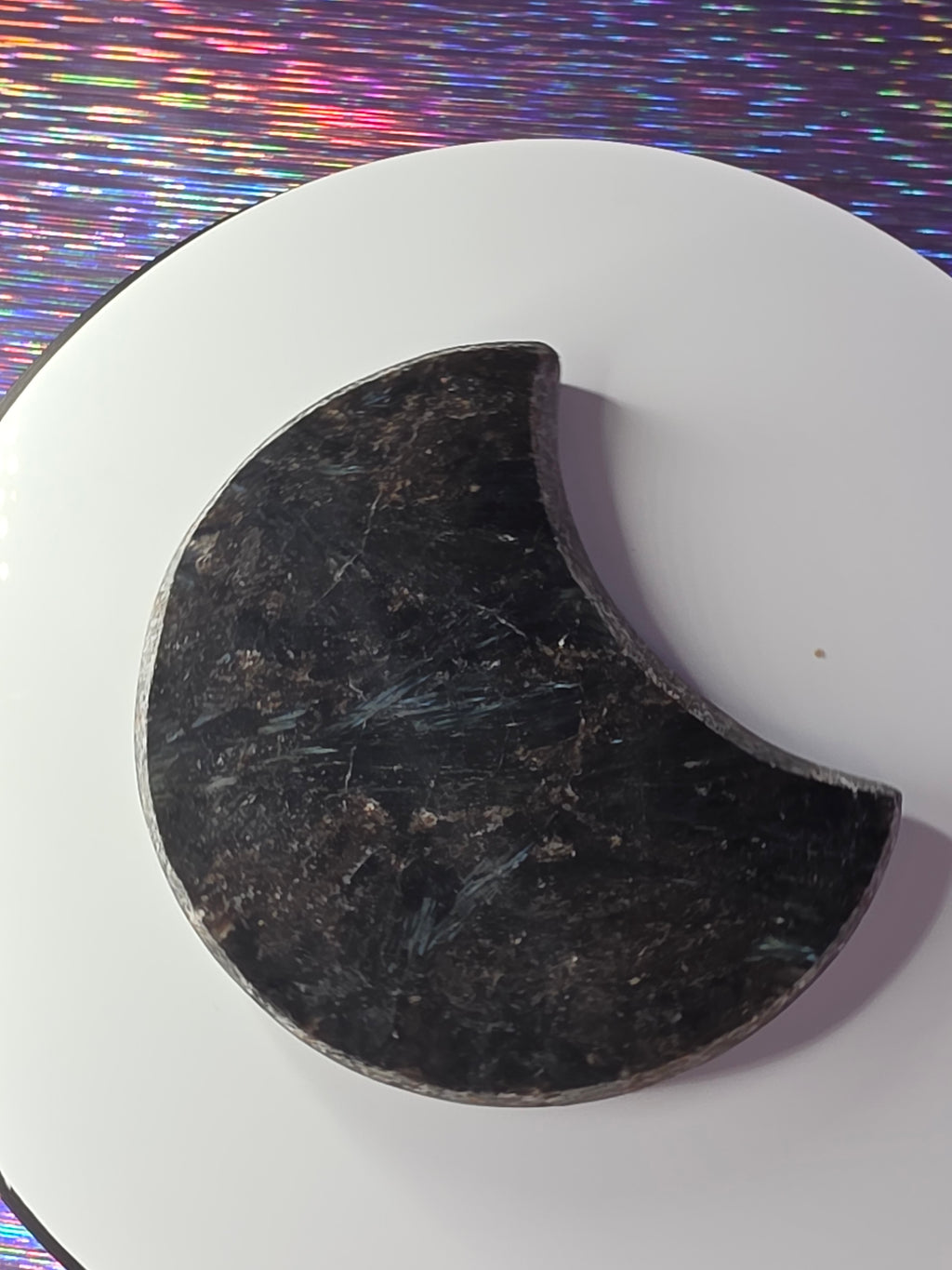 Arfvedsonite with Garnet Moon A