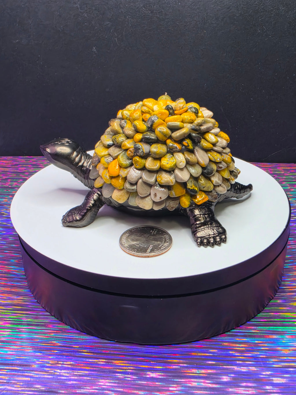 Turtle with Bumblebee Jasper Chips A