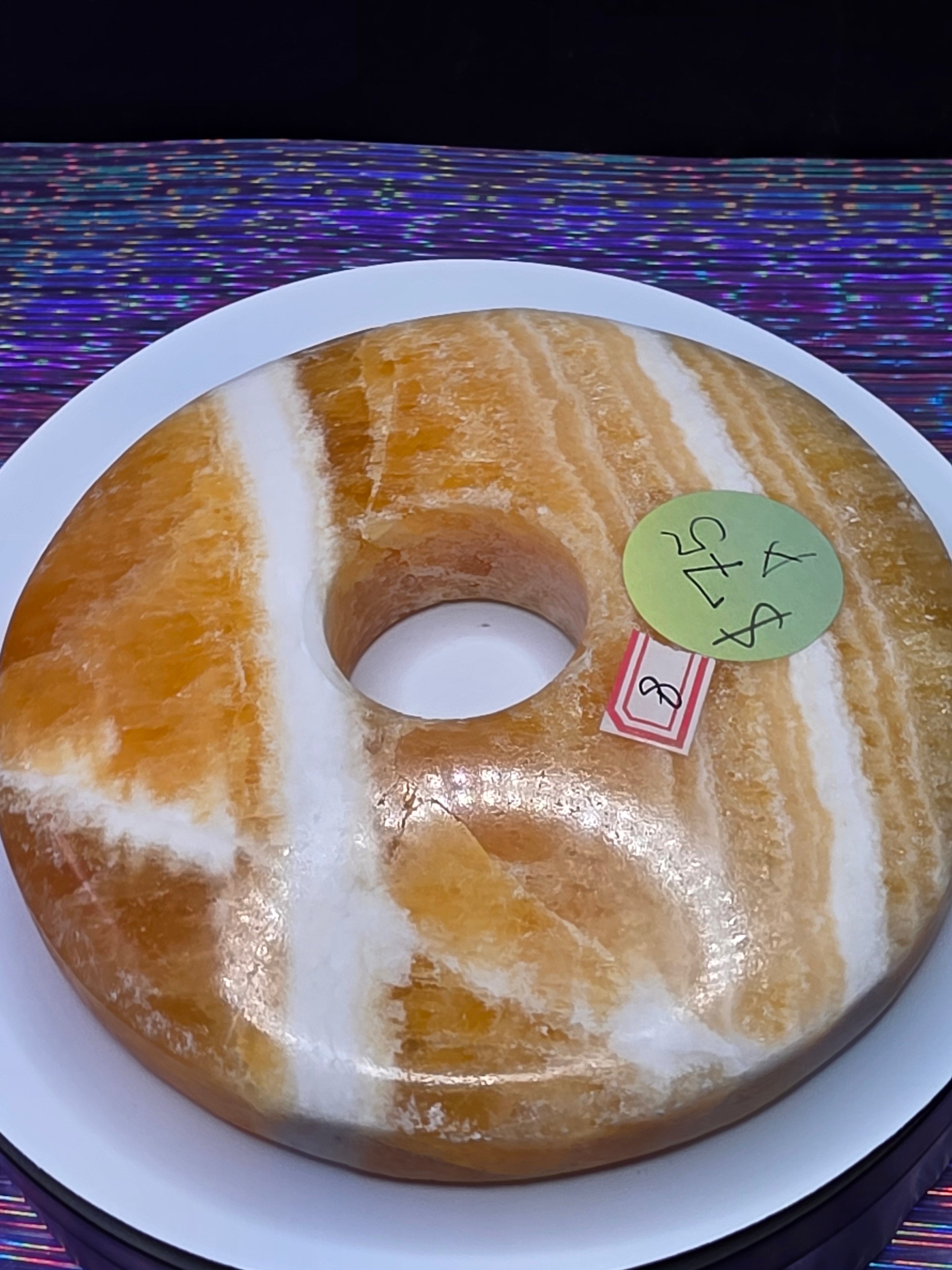 Orange Calcite Donut A