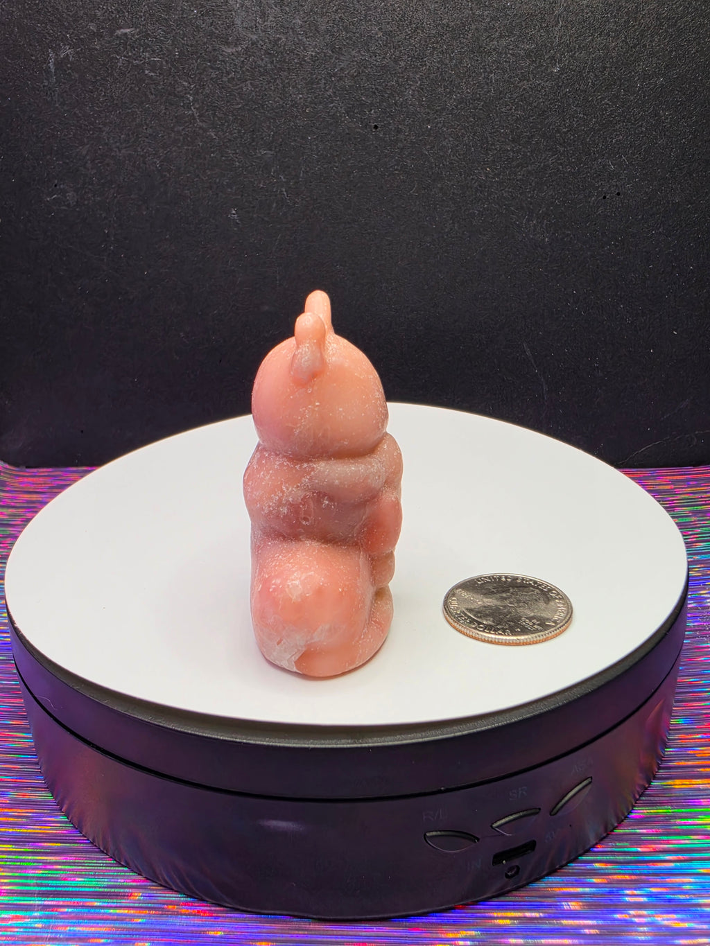 Pink Opal Reindeer in Stocking B