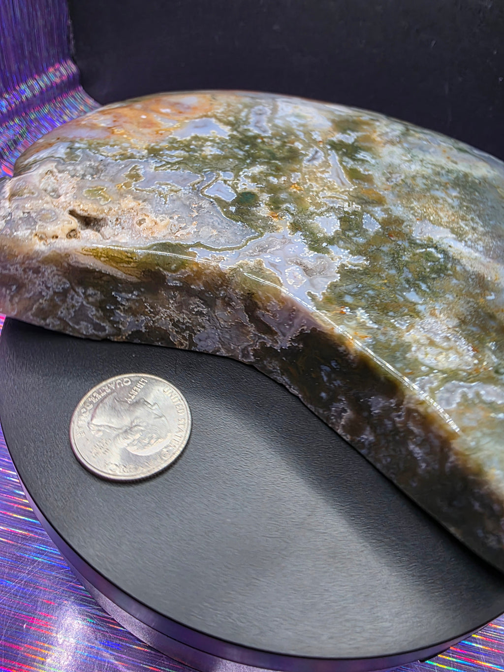 Moss Agate Moon F