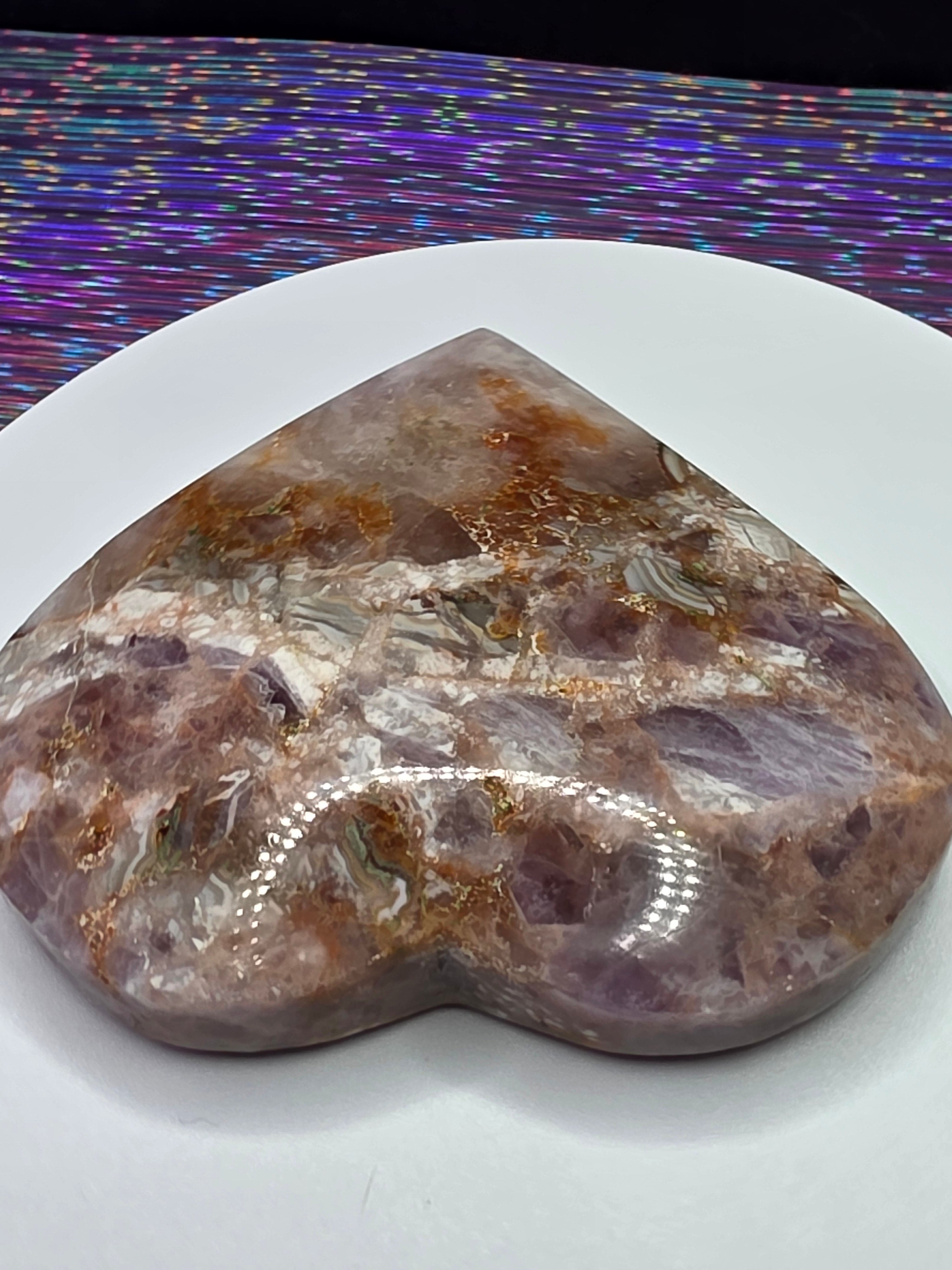 Crazy Lace Amethyst Heart A