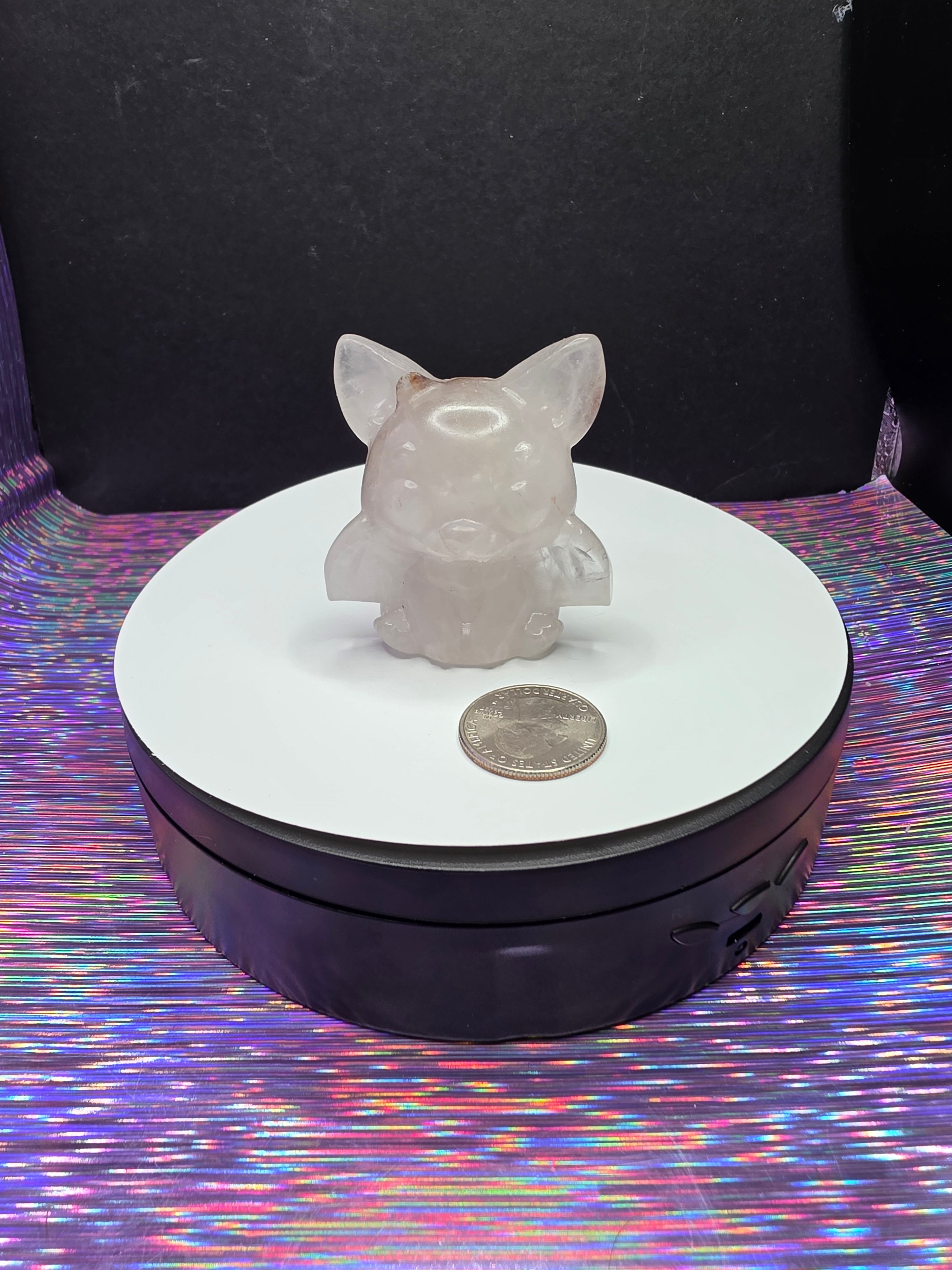 Clear Quartz Bat A