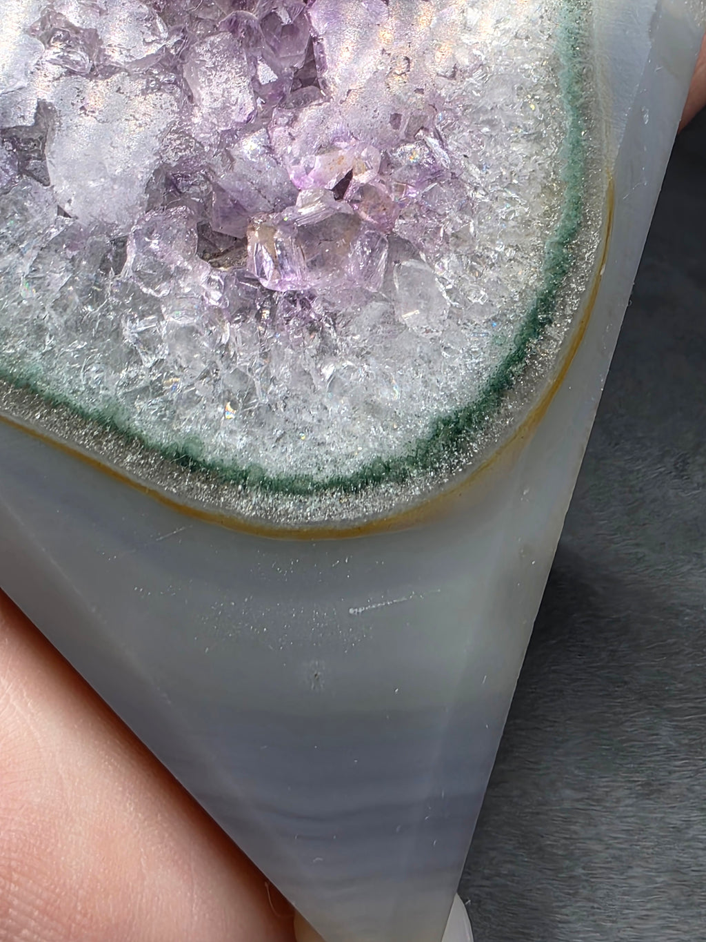 Agate Amethyst Diamond A