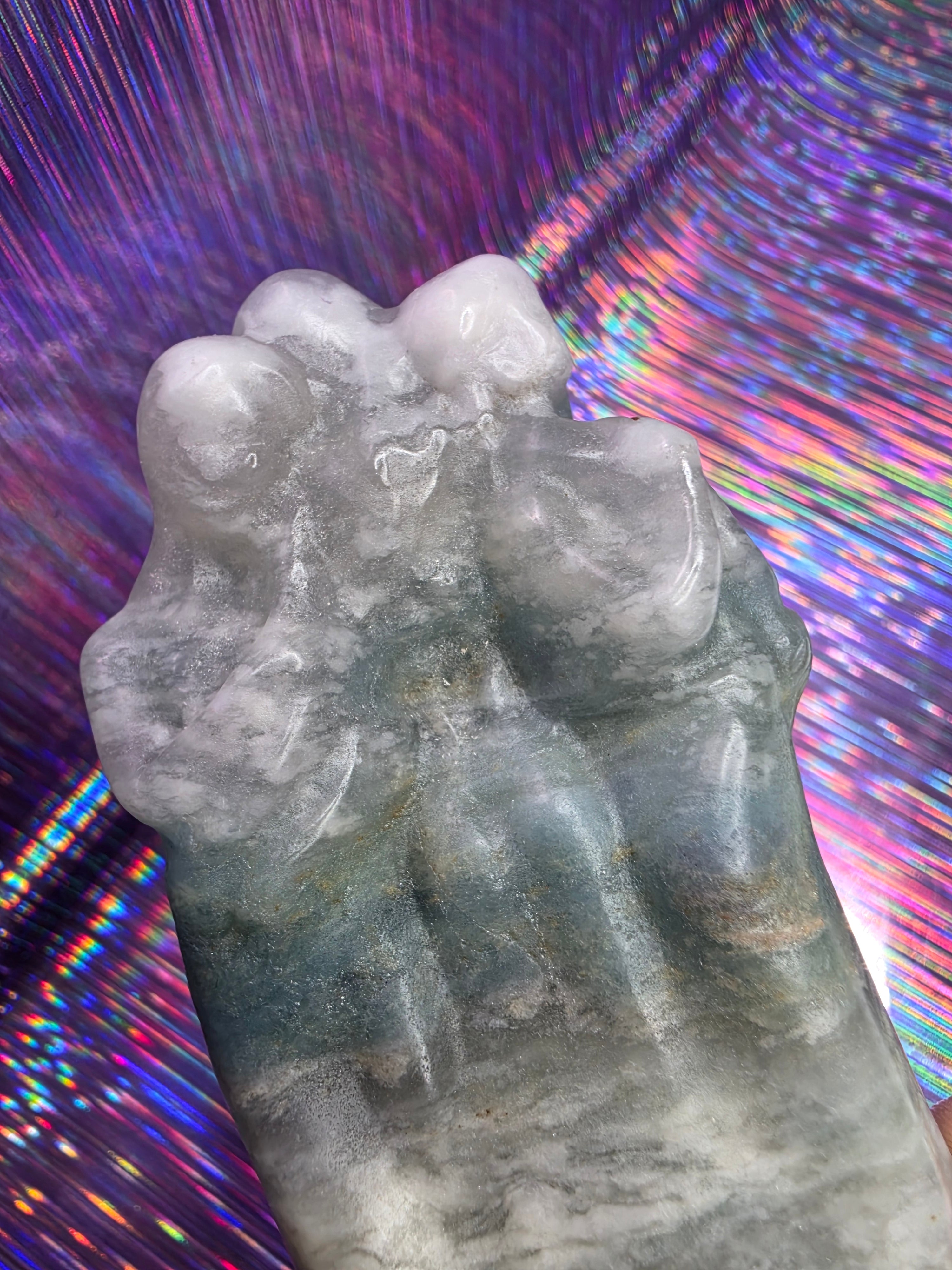 Sky Blue Calcite Maiden Mother and Crone