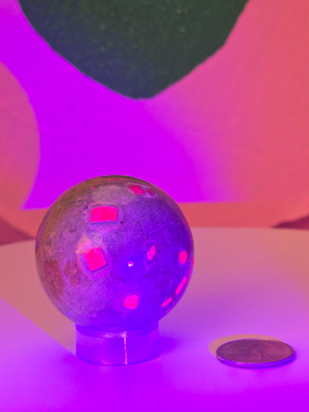 Ruby in Fuchsite Sphere A
