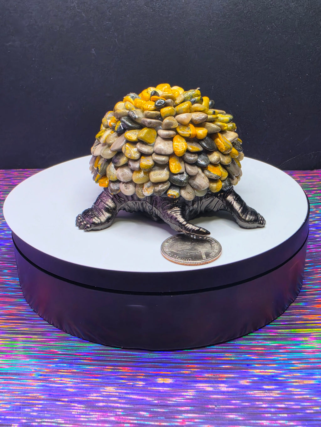 Turtle with Bumblebee Jasper Chips A