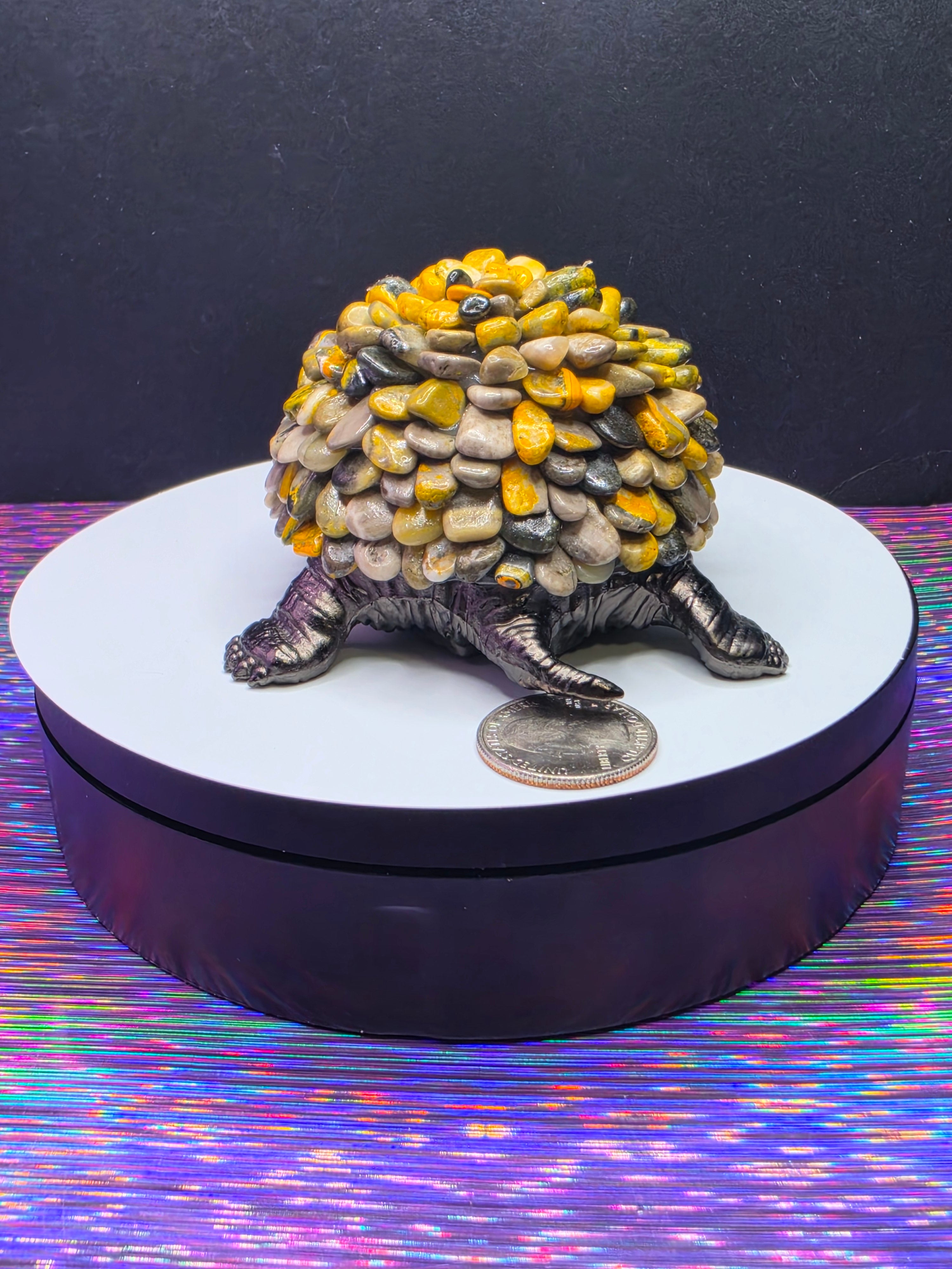 Turtle with Bumblebee Jasper Chips A