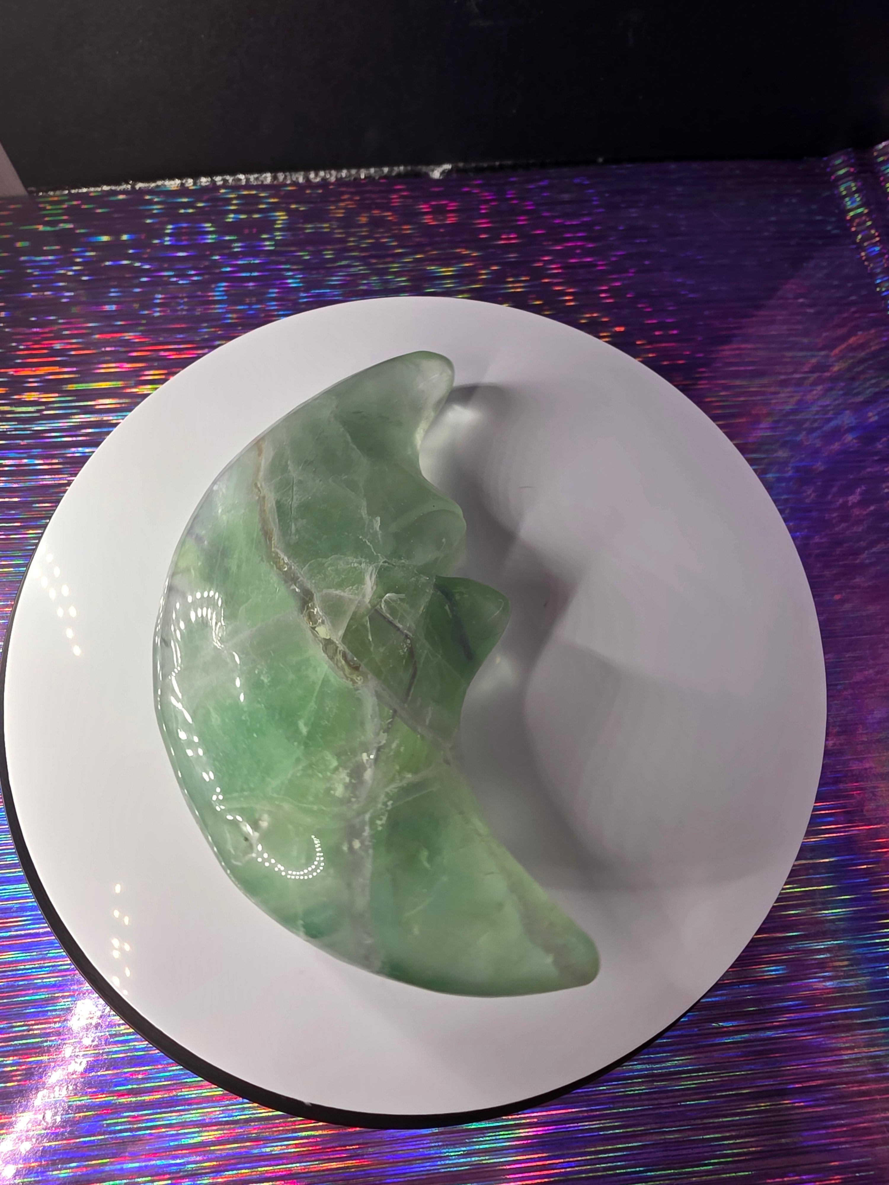 Fluorite Moon Face