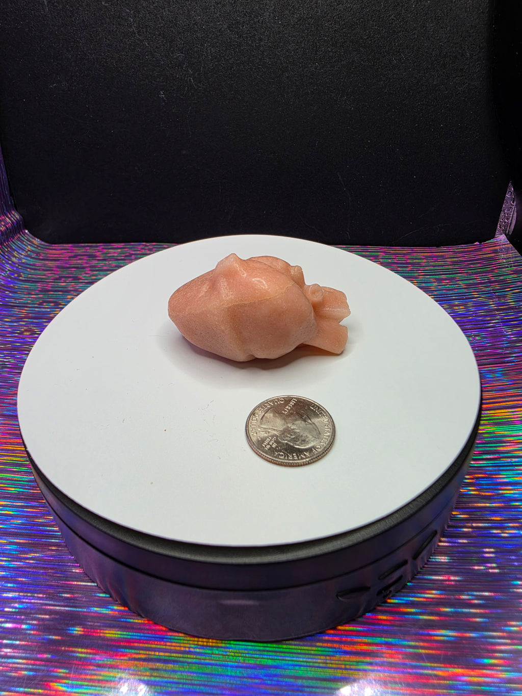 Pink Opal Anatomical Heart A