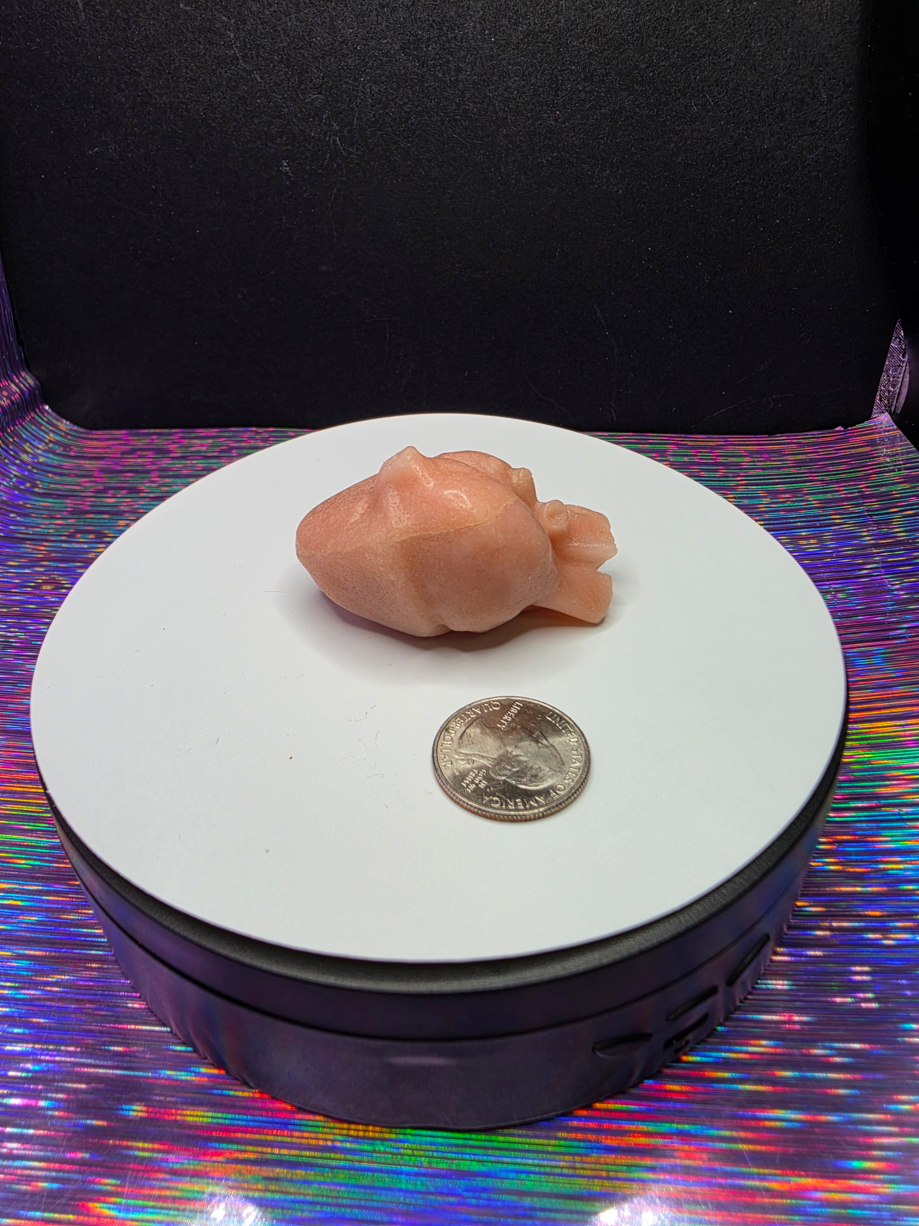 Pink Opal Anatomical Heart A