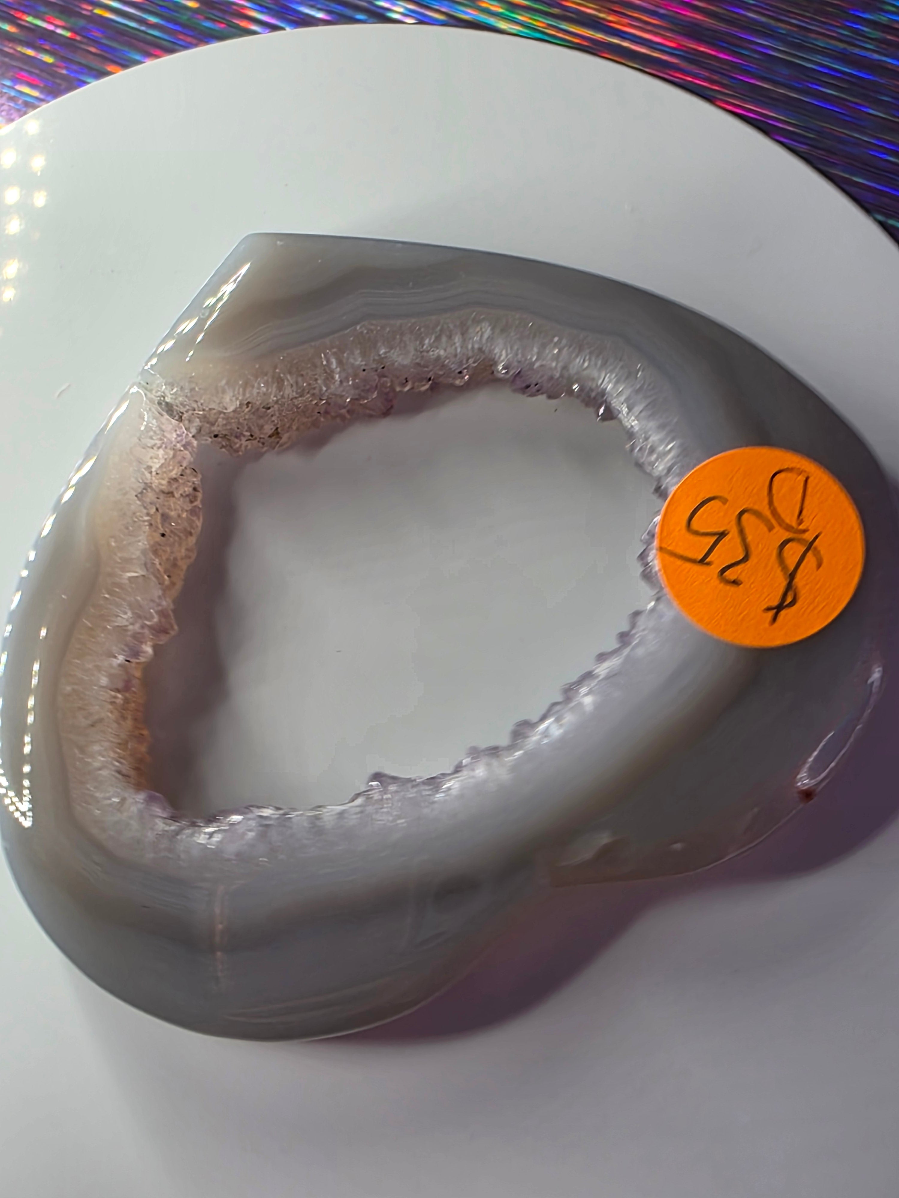 Druzy Agate Heart D