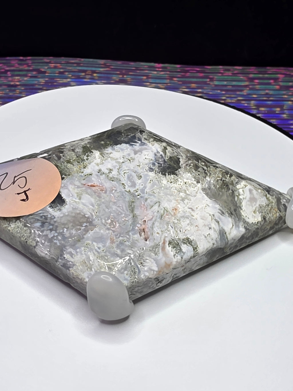 Moss Agate Diamond J
