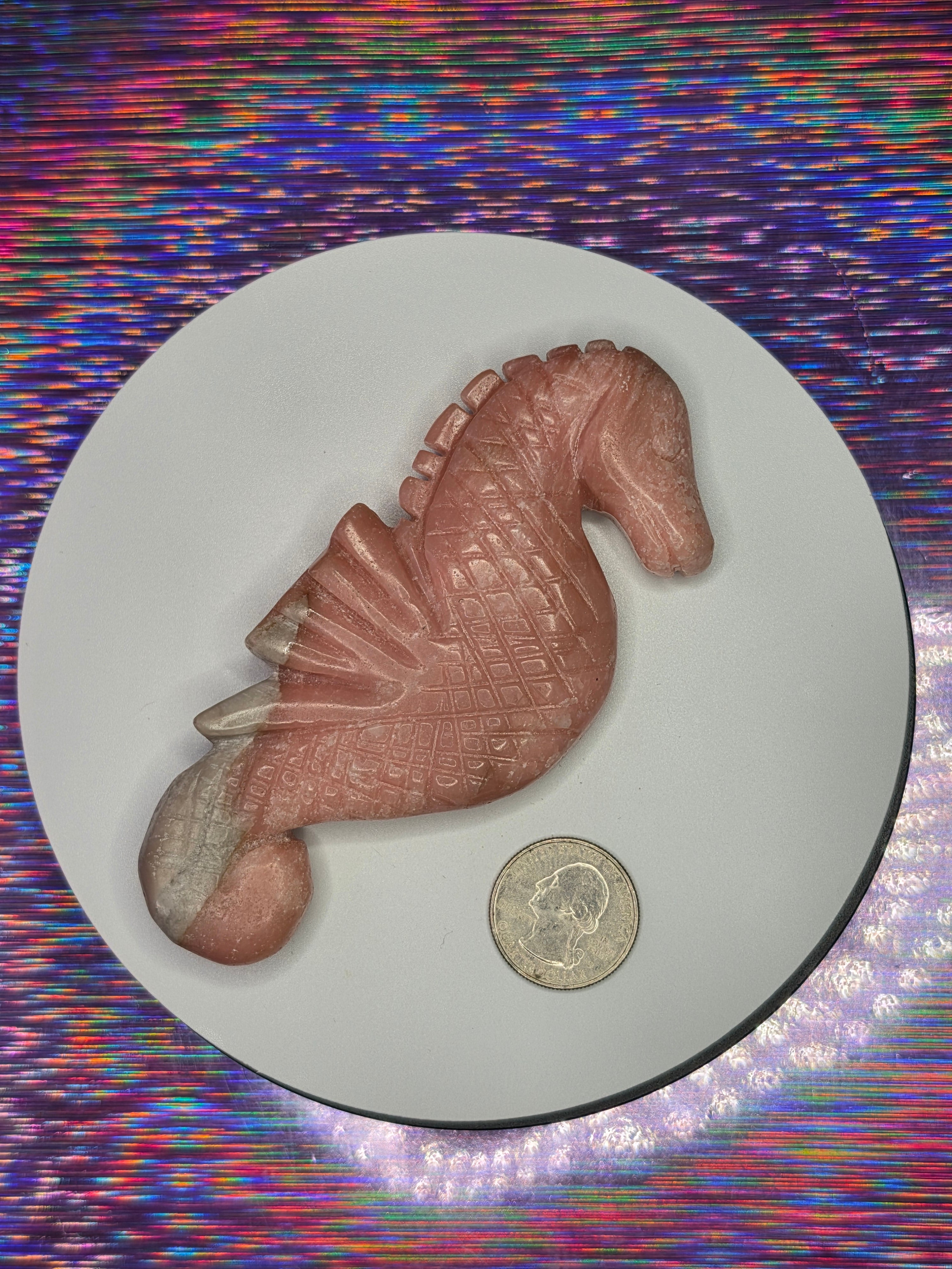 Pink Opal Seahorse A