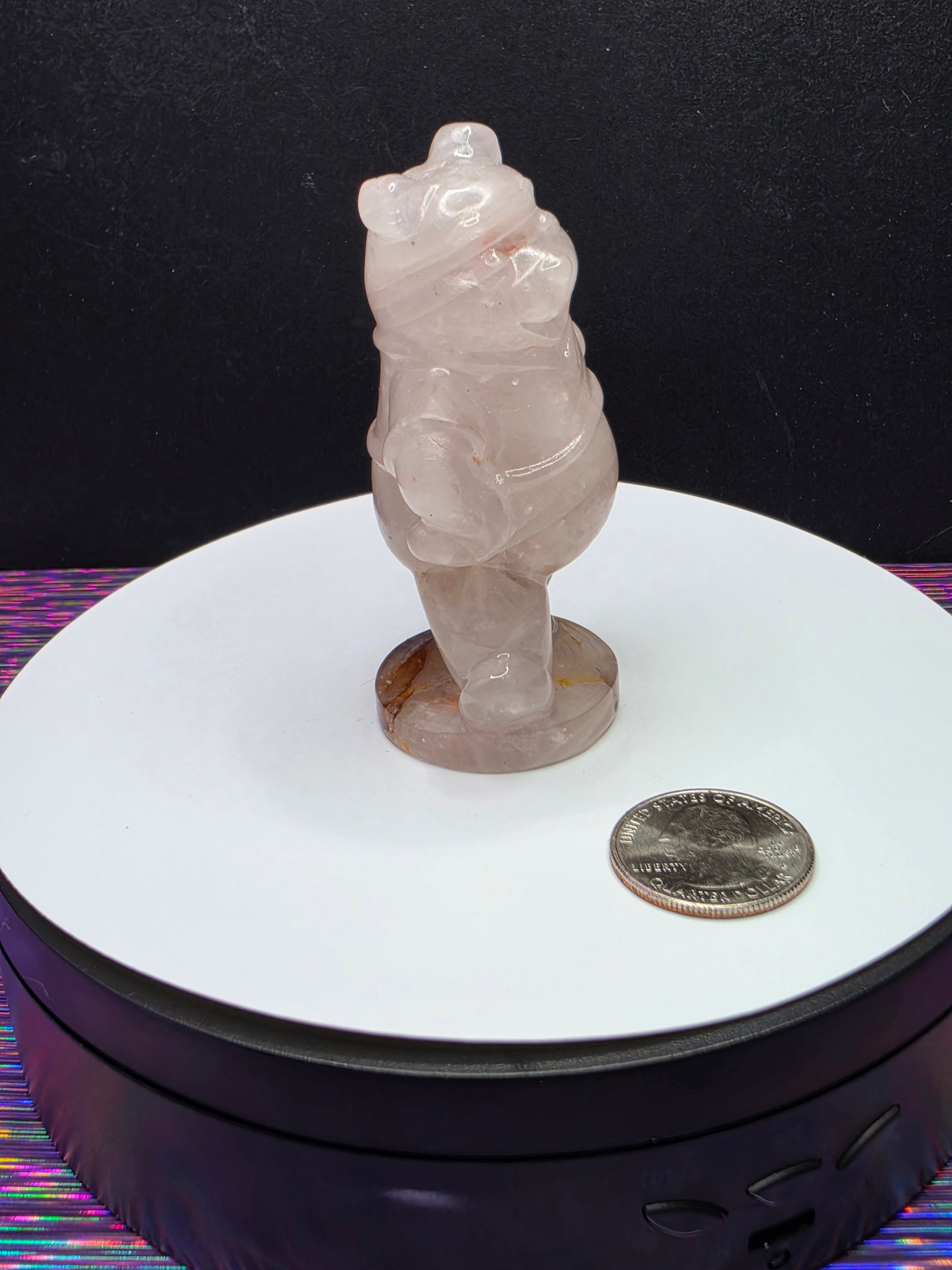 Clear Quartz Pooh Bear A