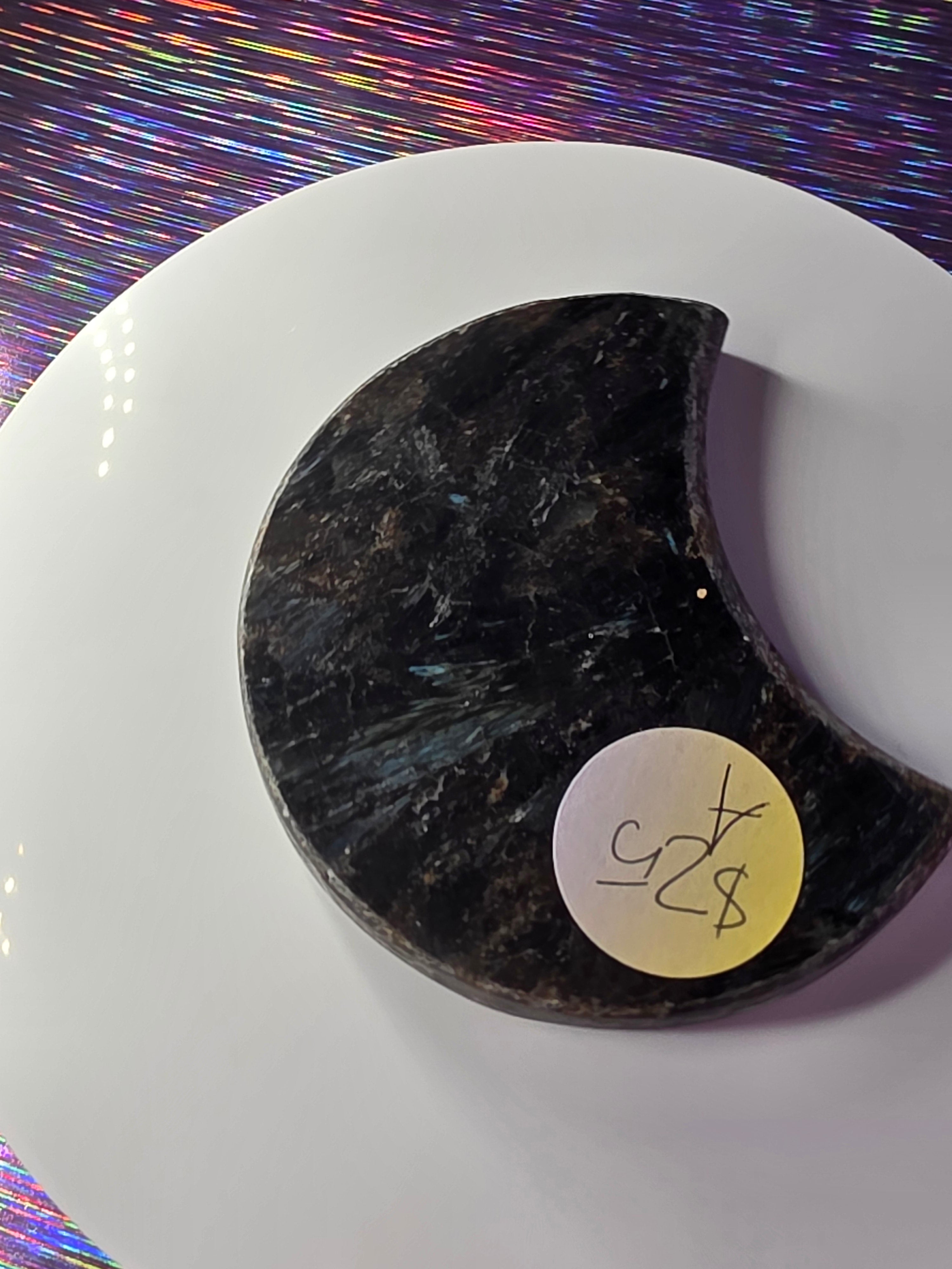 Arfvedsonite with Garnet Moon A