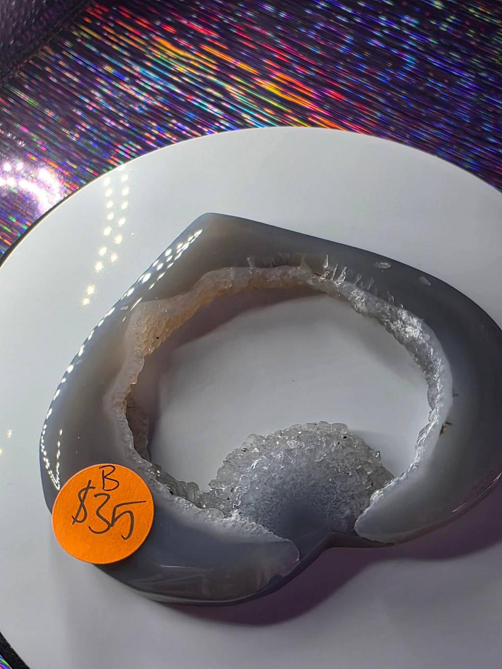 Druzy Agate Heart B