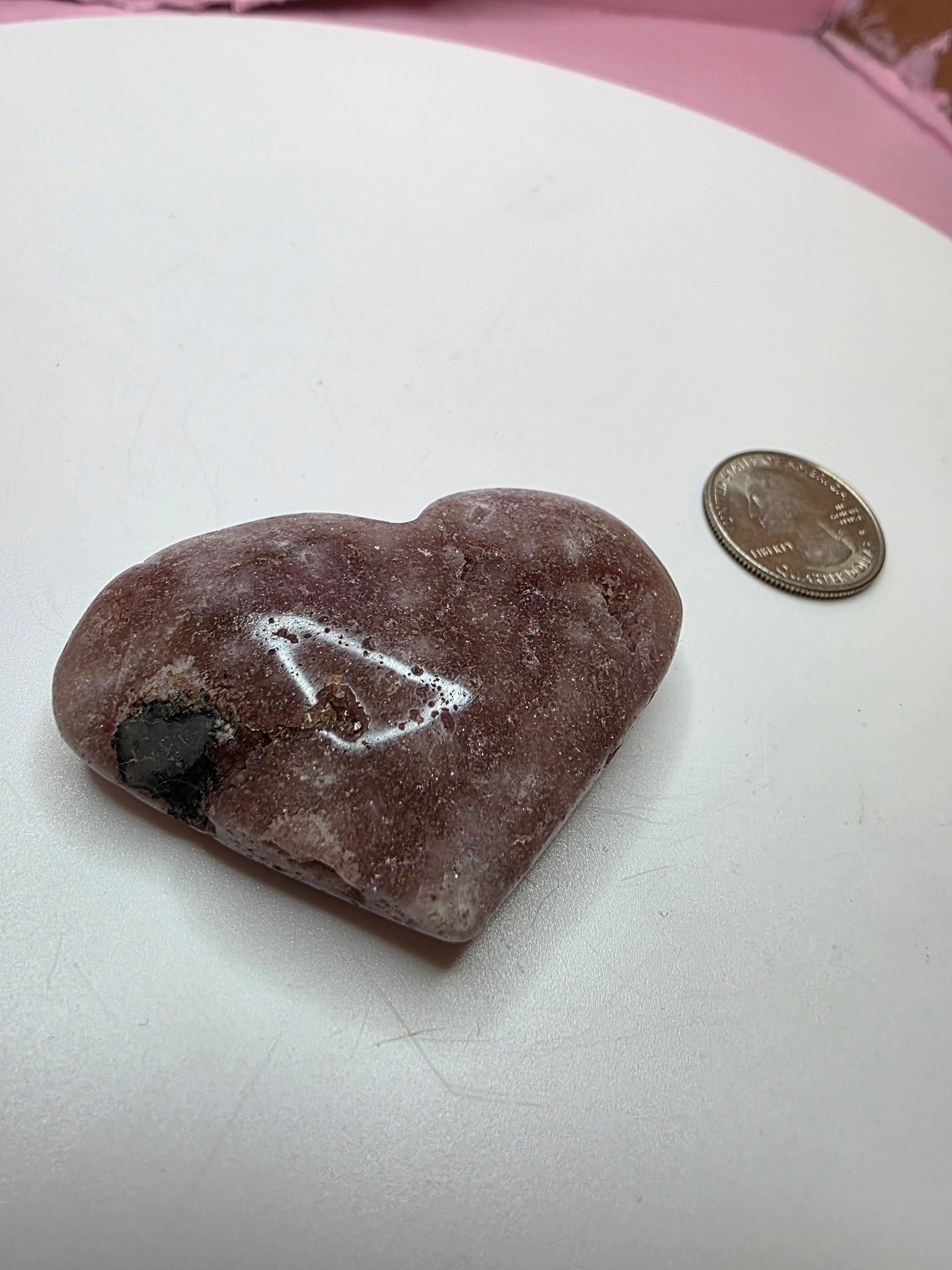 Pink Amethyst Heart A