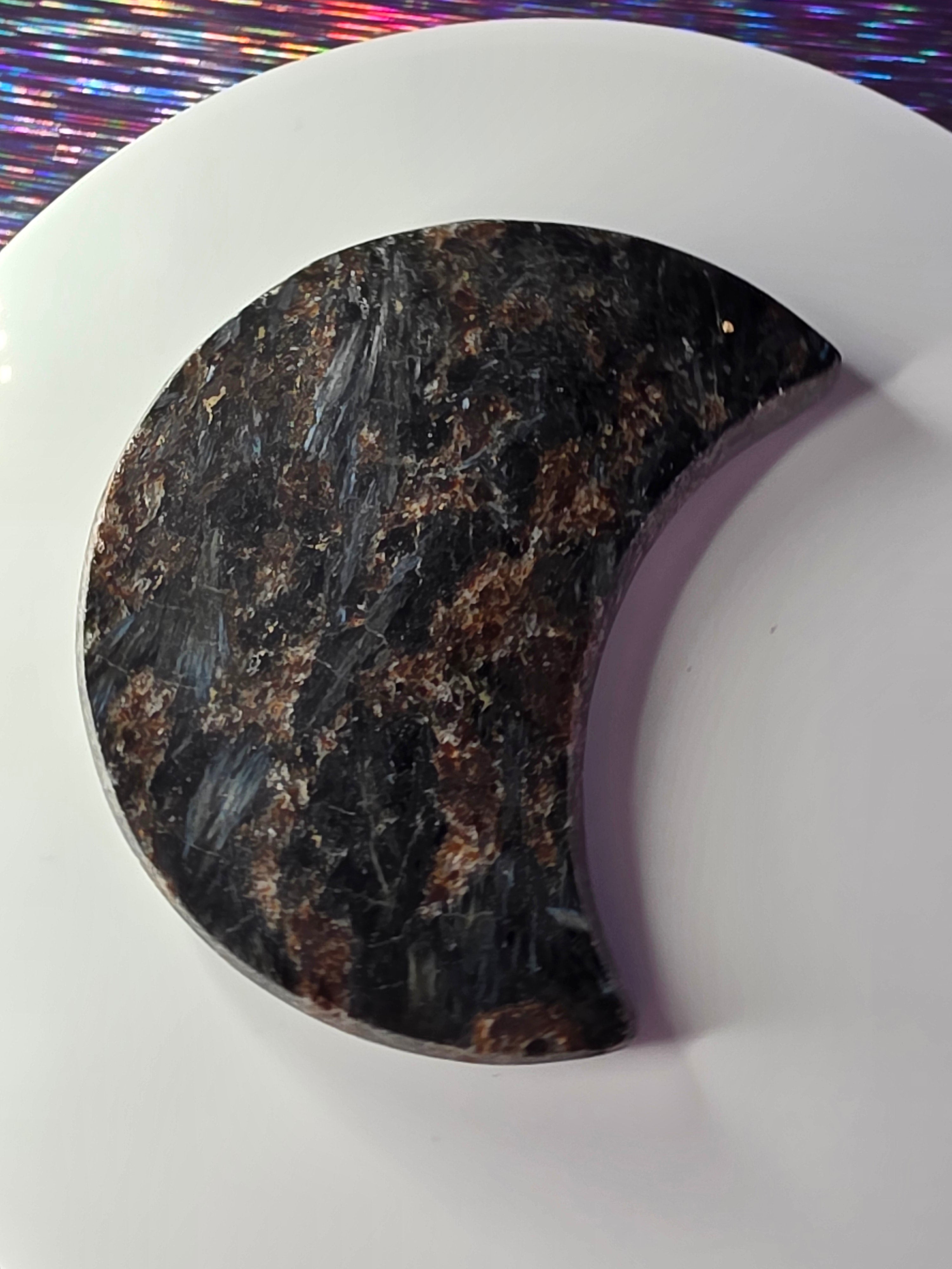 Arfvedsonite with Garnet Moon C
