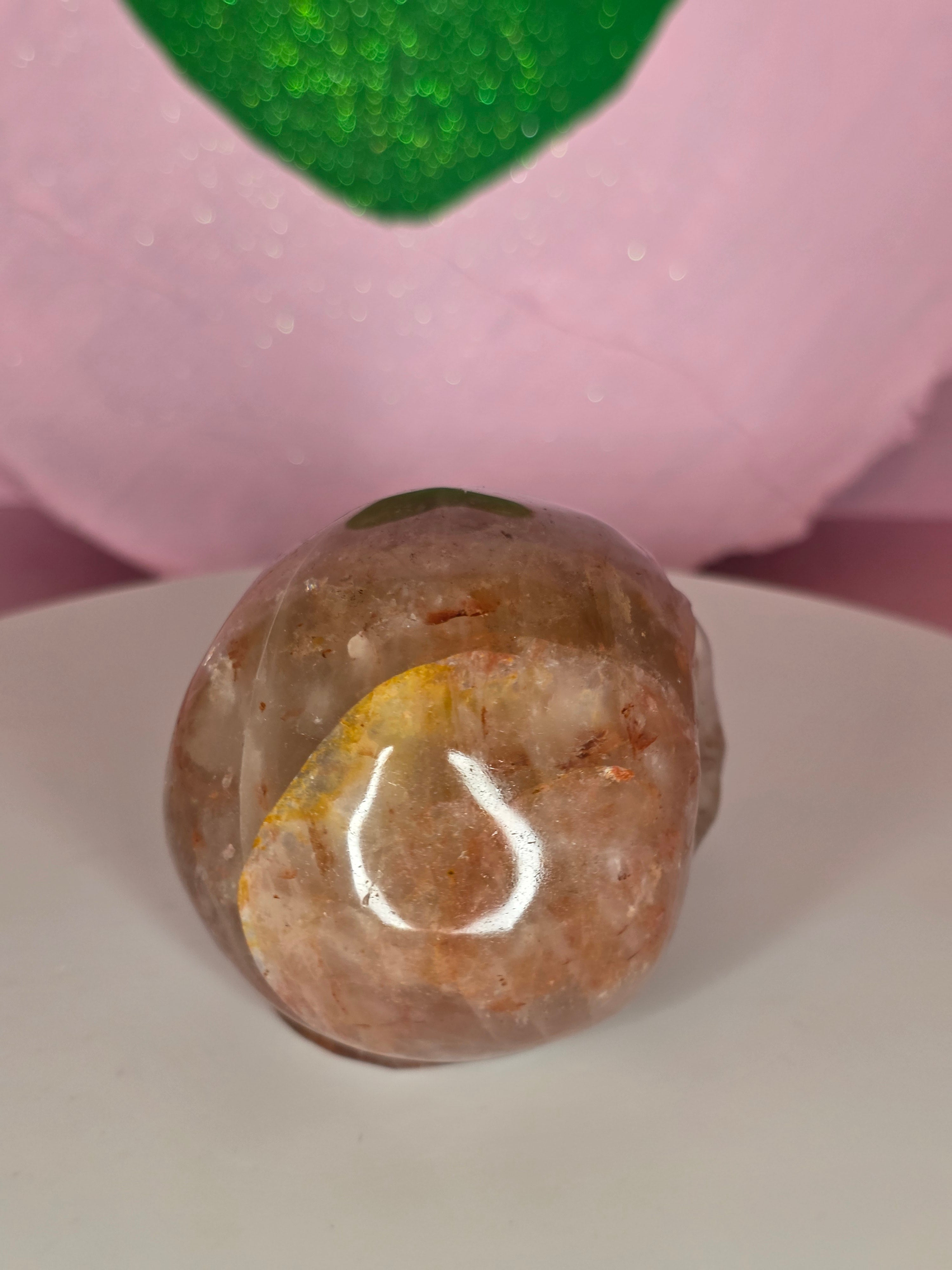 Fire Quartz Skull A
