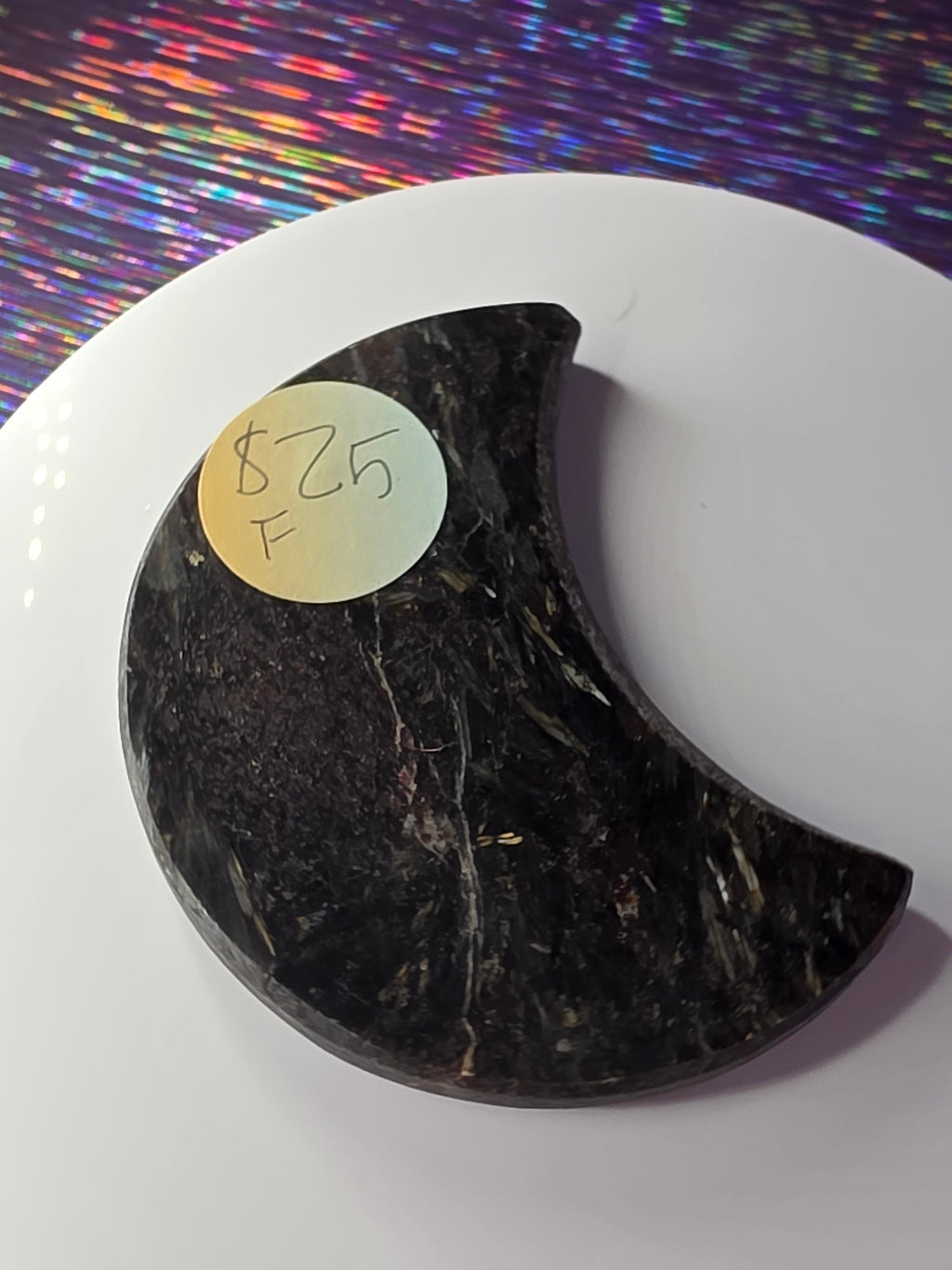 Arfvedsonite with Garnet Moon F
