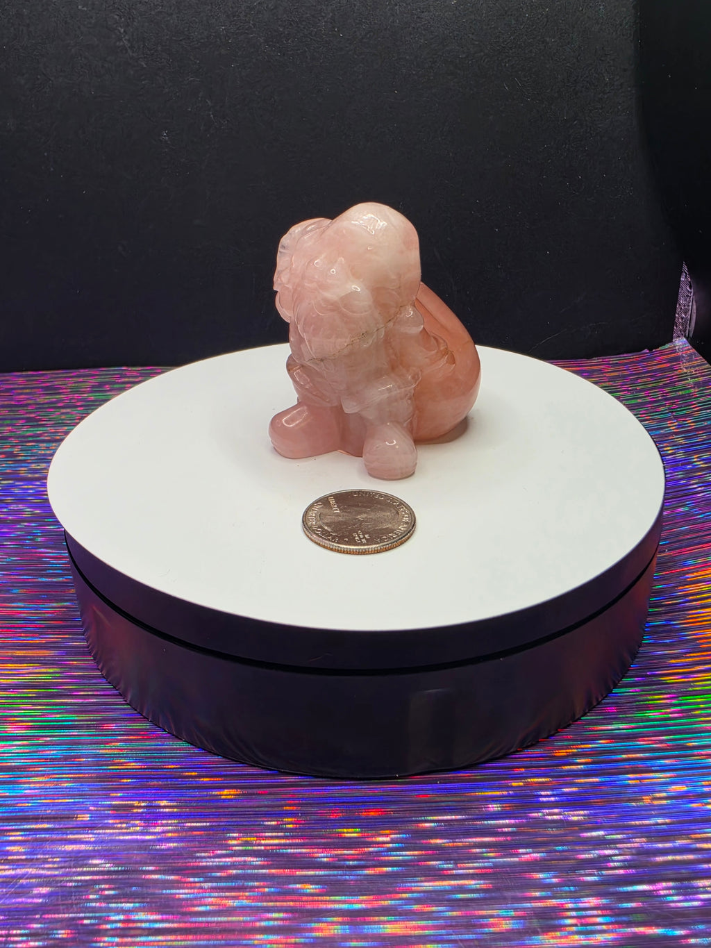 Rose Quartz Santa