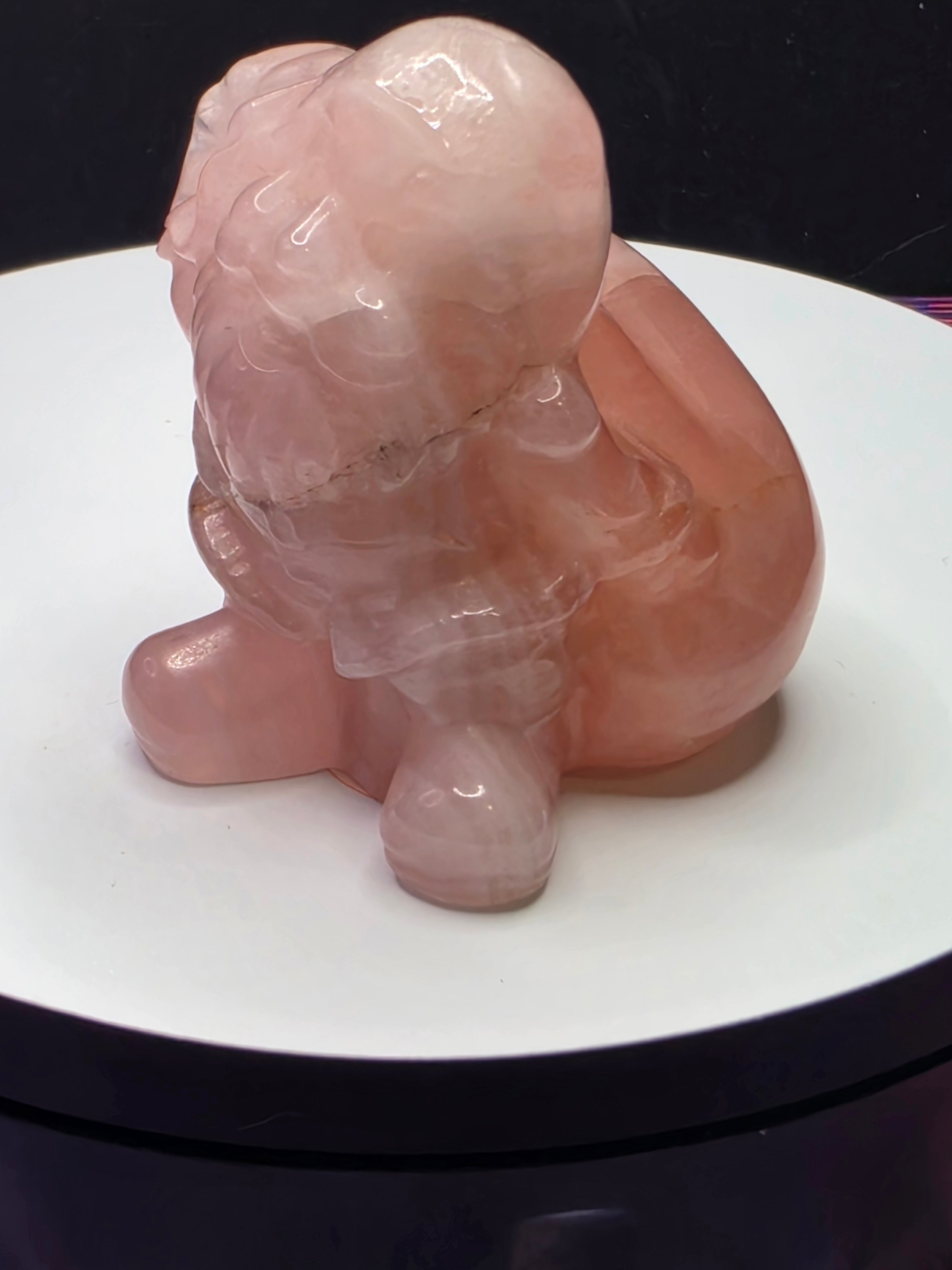 Rose Quartz Santa