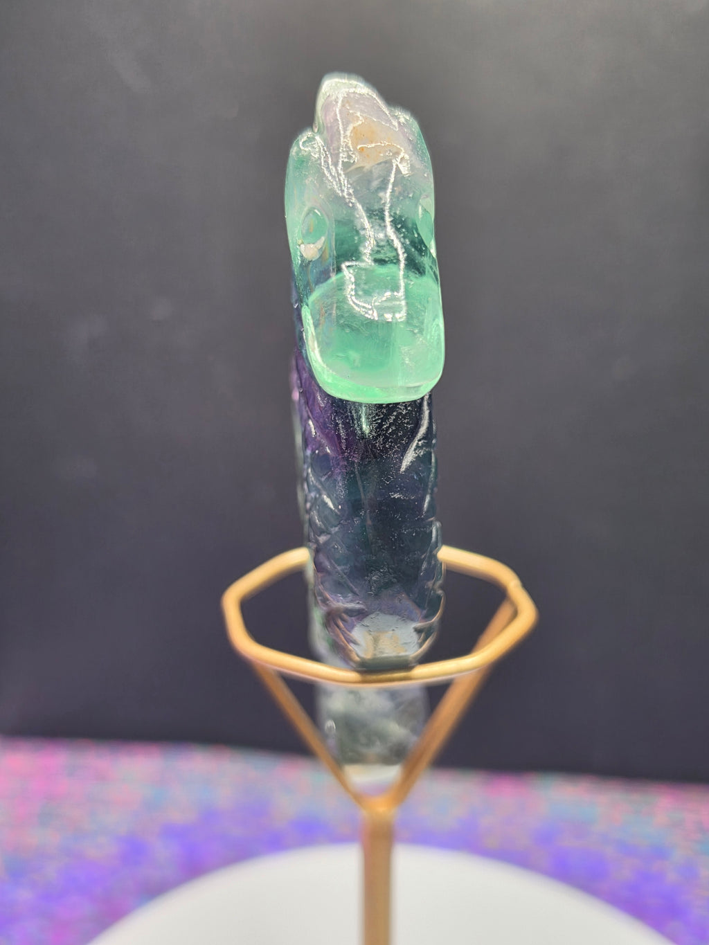 Fluorite Seahorse D