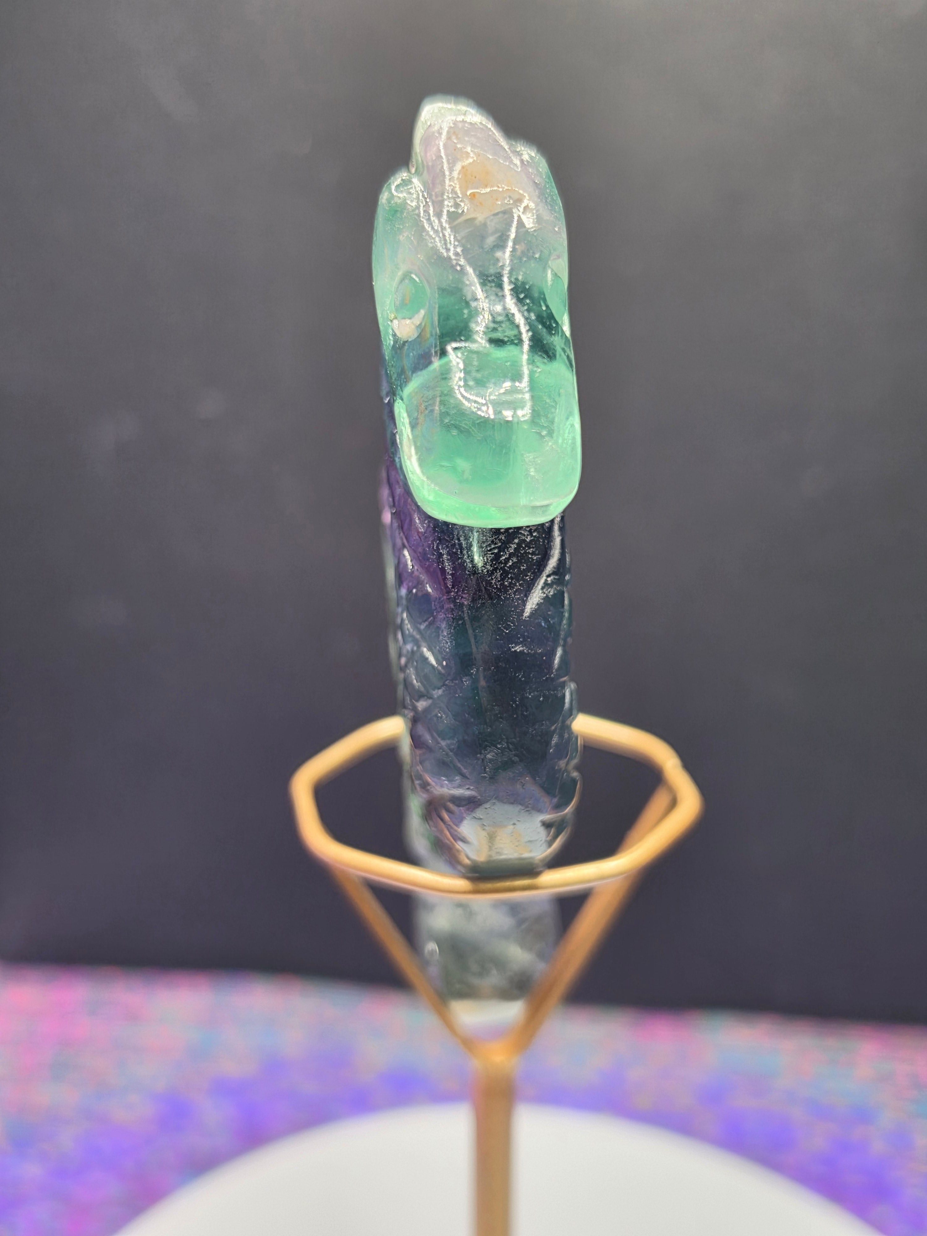Fluorite Seahorse D