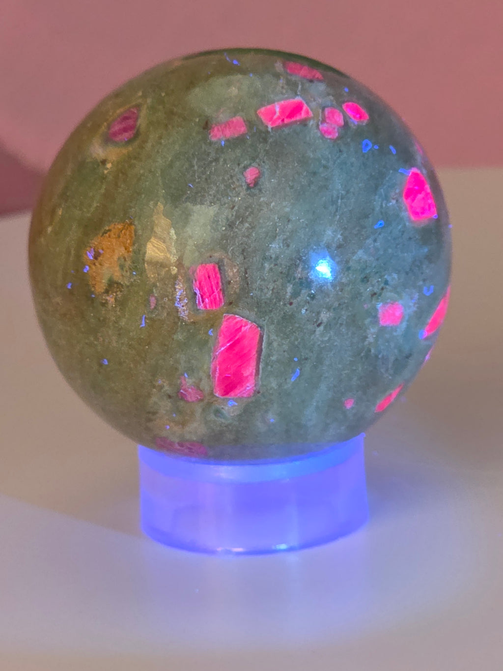 Ruby in Fuchsite Sphere A