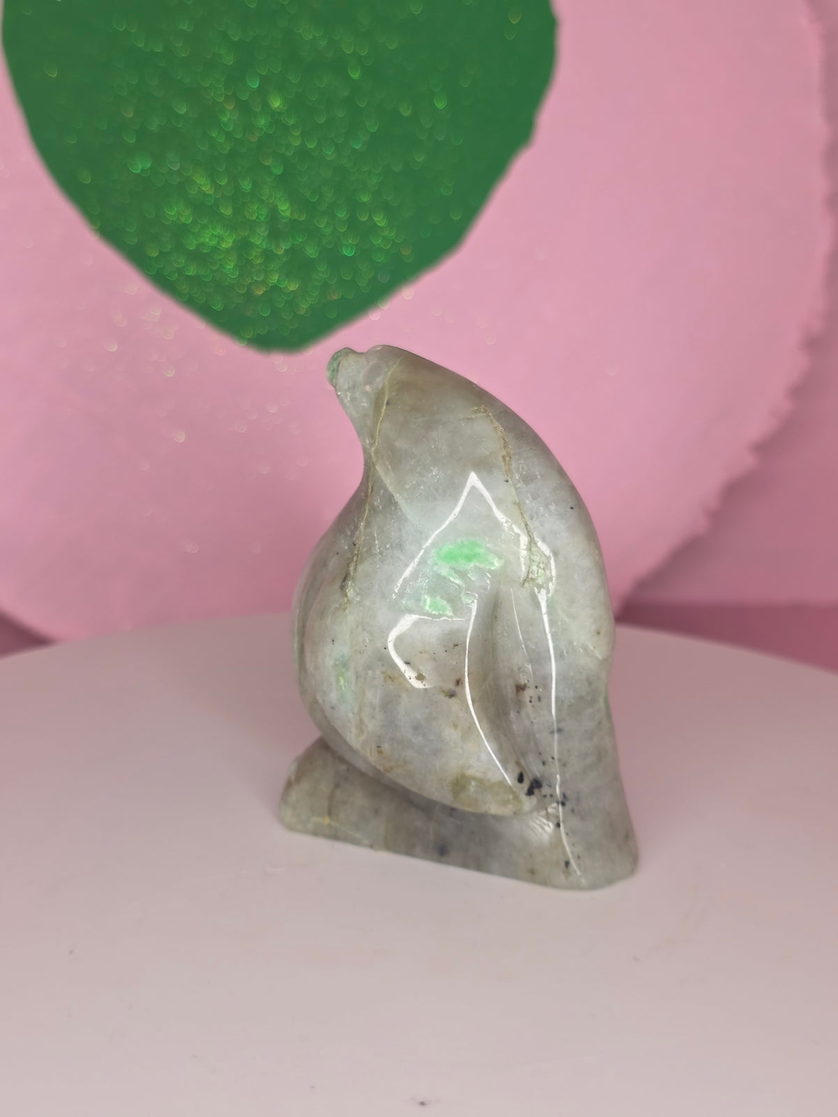 Garnierite Green Moonstone Penguin B