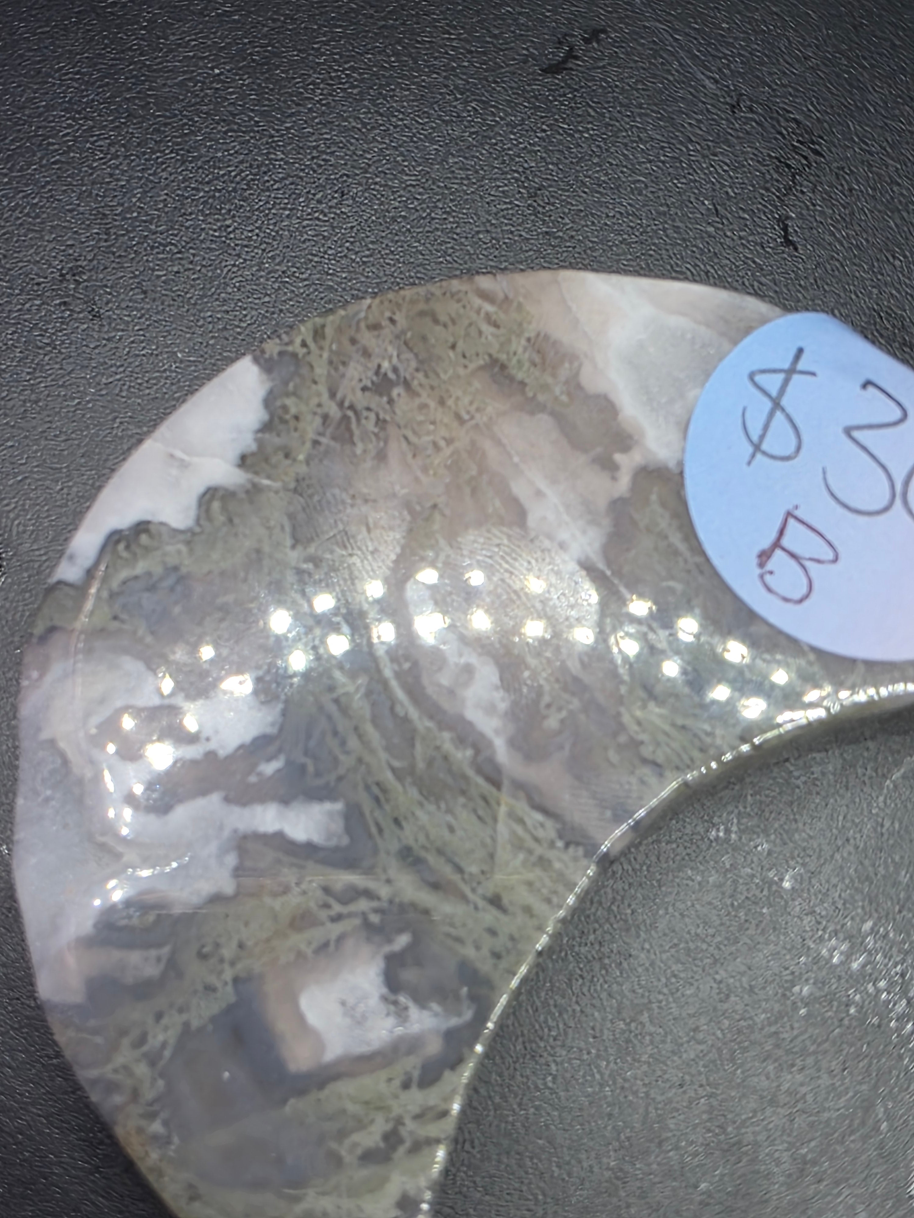 Moss Agate Moon B