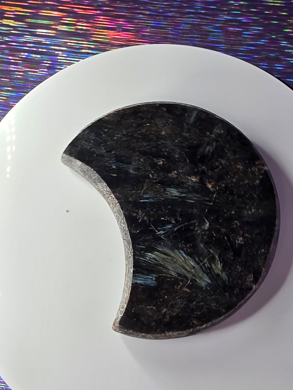 Arfvedsonite with Garnet Moon A