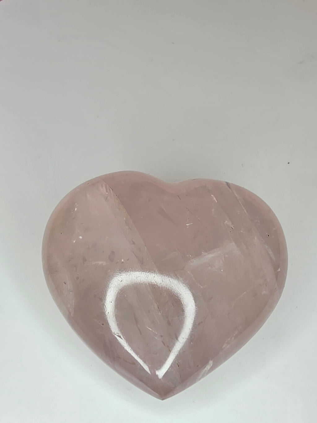 Rose Quartz Puffy Heart A