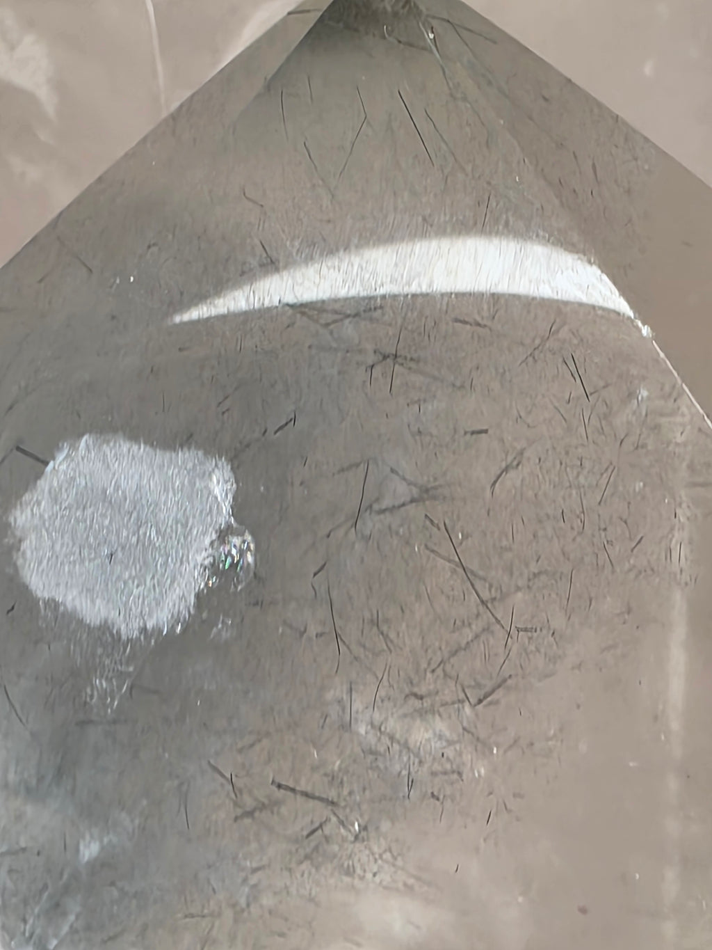 Tourmaline in Quartz with Black Rutile A